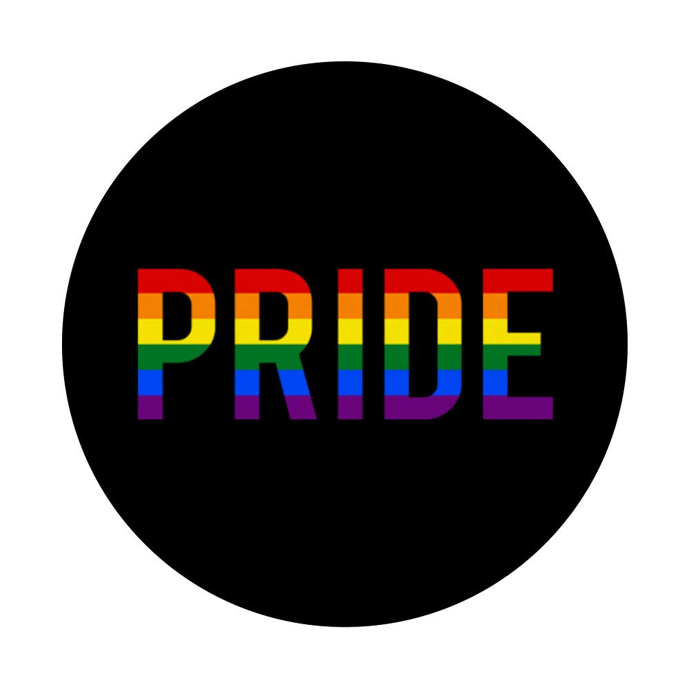 LGBTQ+ Pride Rainbow Flag PopSockets Swappable Phone Grip - Support Equality with Durable Phone Stand & Sticker for iPhone, Samsung, Tablets - Perfect for Pride Parades, LGBTQ Events & Daily Use