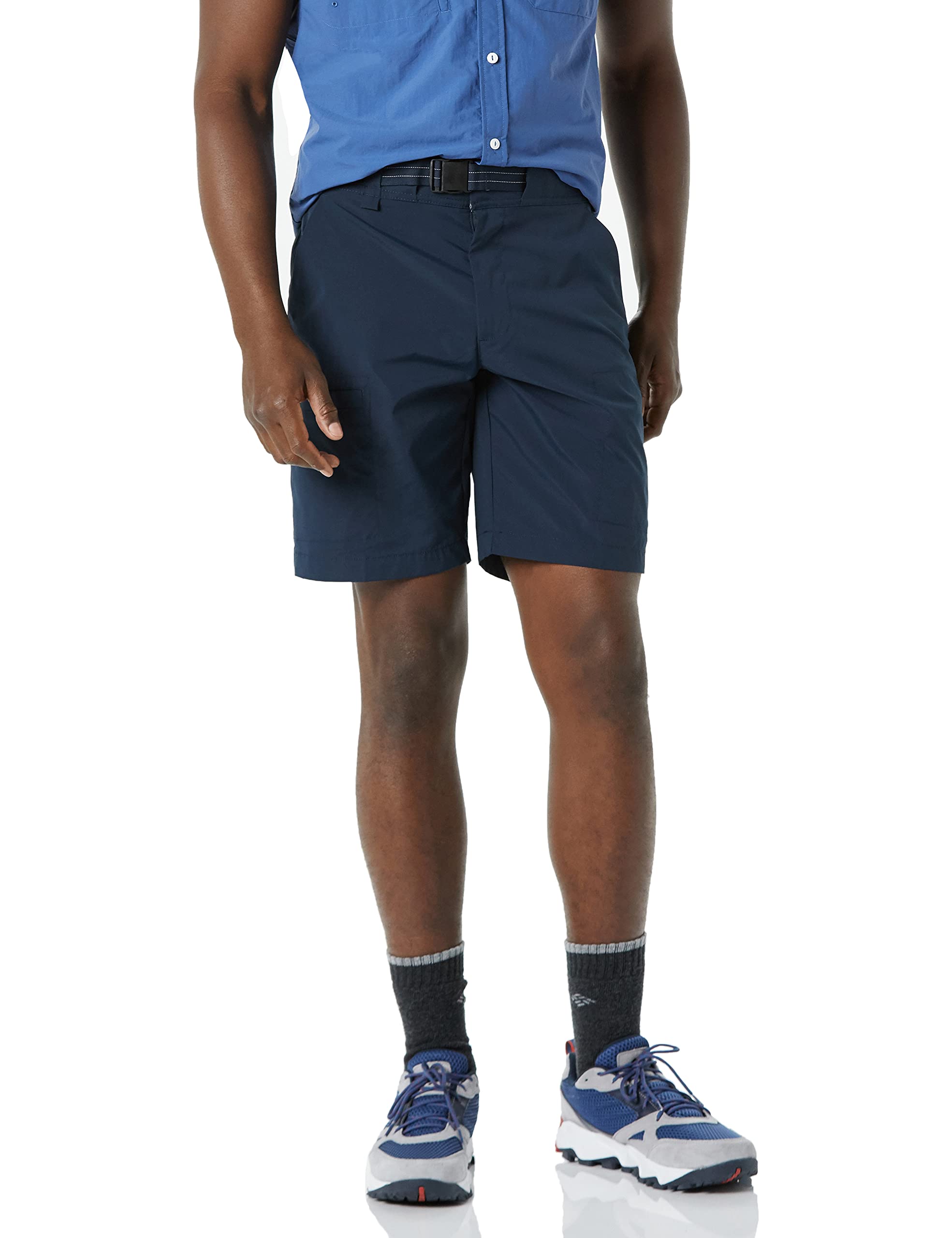 Amazon Essentials Men's Quick-Dry Hiking Shorts with Belt - Lightweight & Moisture-Wicking for Outdoor Adventures, Camping & Summer Activities