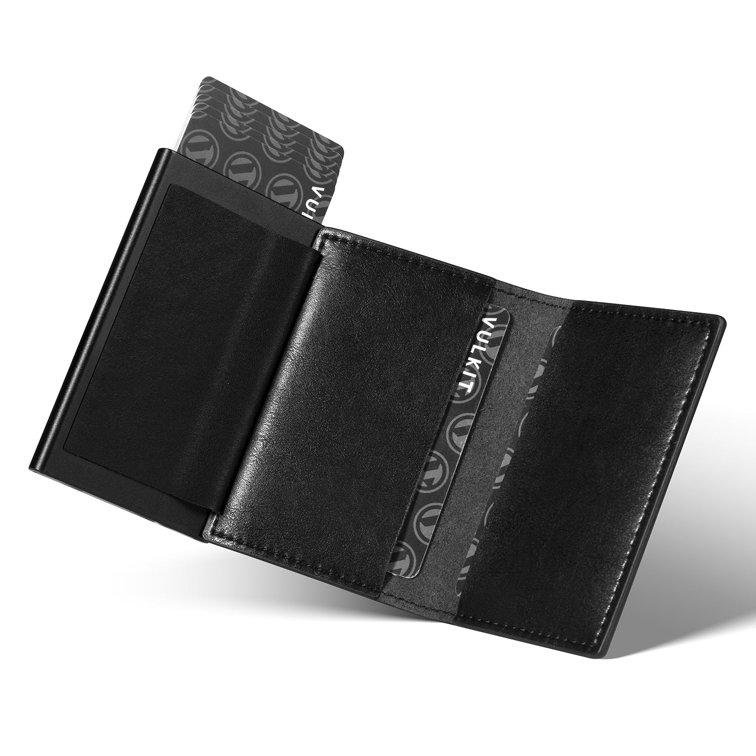 VC305 Side Slider Mechanism with Back Slot Wallet - Slim RFID Blocking Card Holder for Men & Women - Perfect for Travel, Business Cards, and Everyday Use