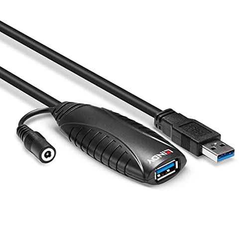 LINDY 43099 15m USB 3.0 Active Extension Cable - High Speed Data Transfer for PC, Laptop, Printer & External Hard Drive | Long Reach Connectivity Solution