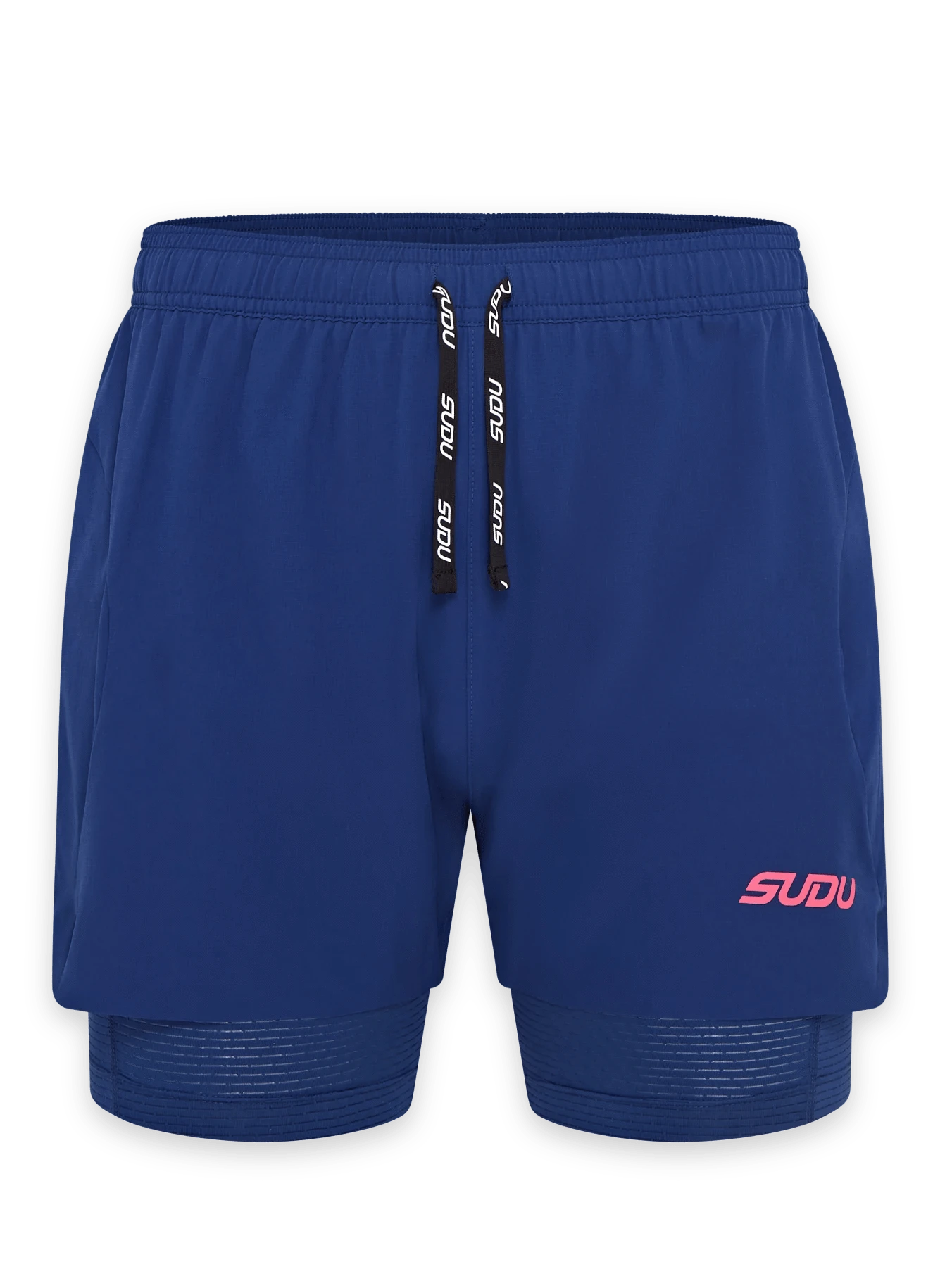 SRS 01 Men's Running Shorts - Breathable Athletic Shorts for Gym & Workout - Dark Blue/Pink - Perfect for Jogging, Training & Outdoor Activities