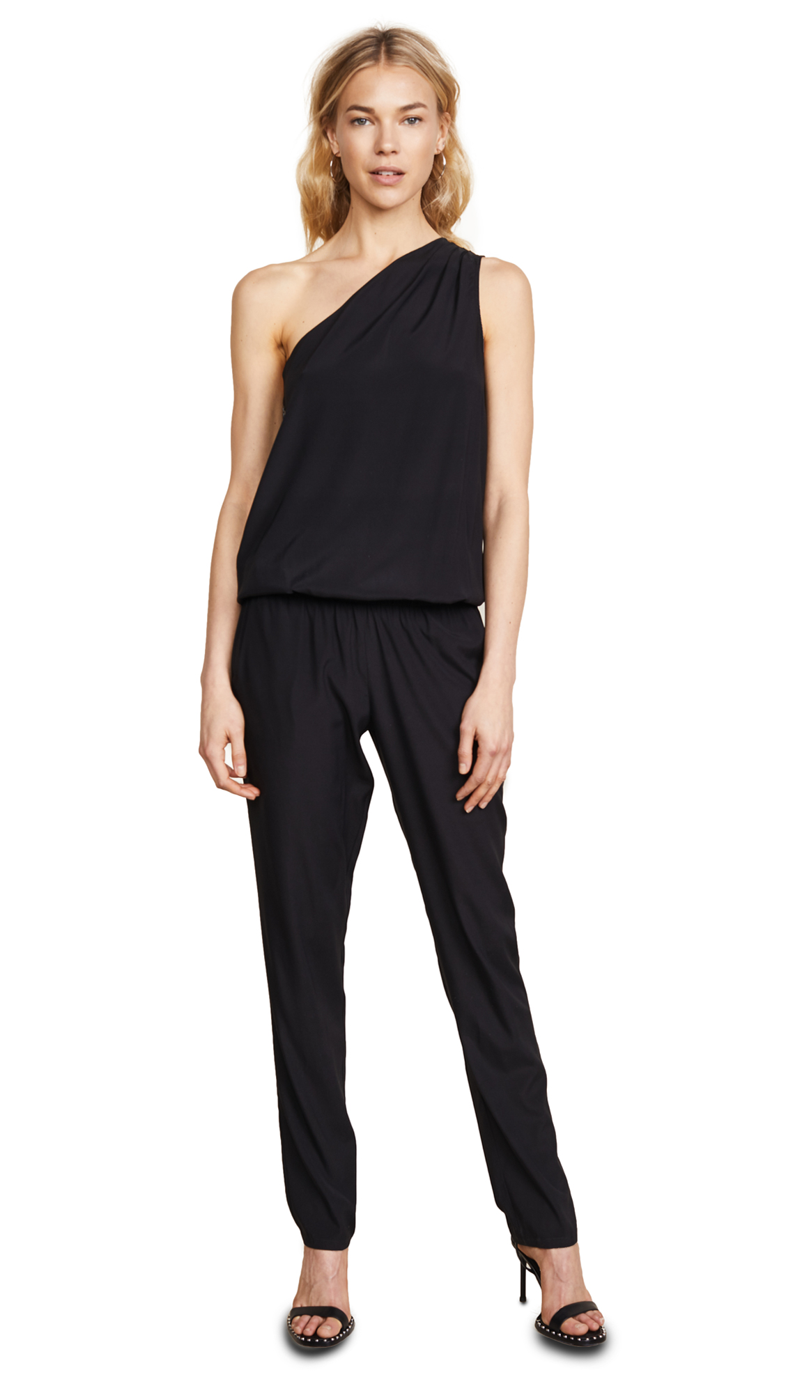 Ramy Brook Women's Lulu One Shoulder Jumpsuit - Elegant Party Outfit for Weddings, Cocktail Dresses & Evening Events