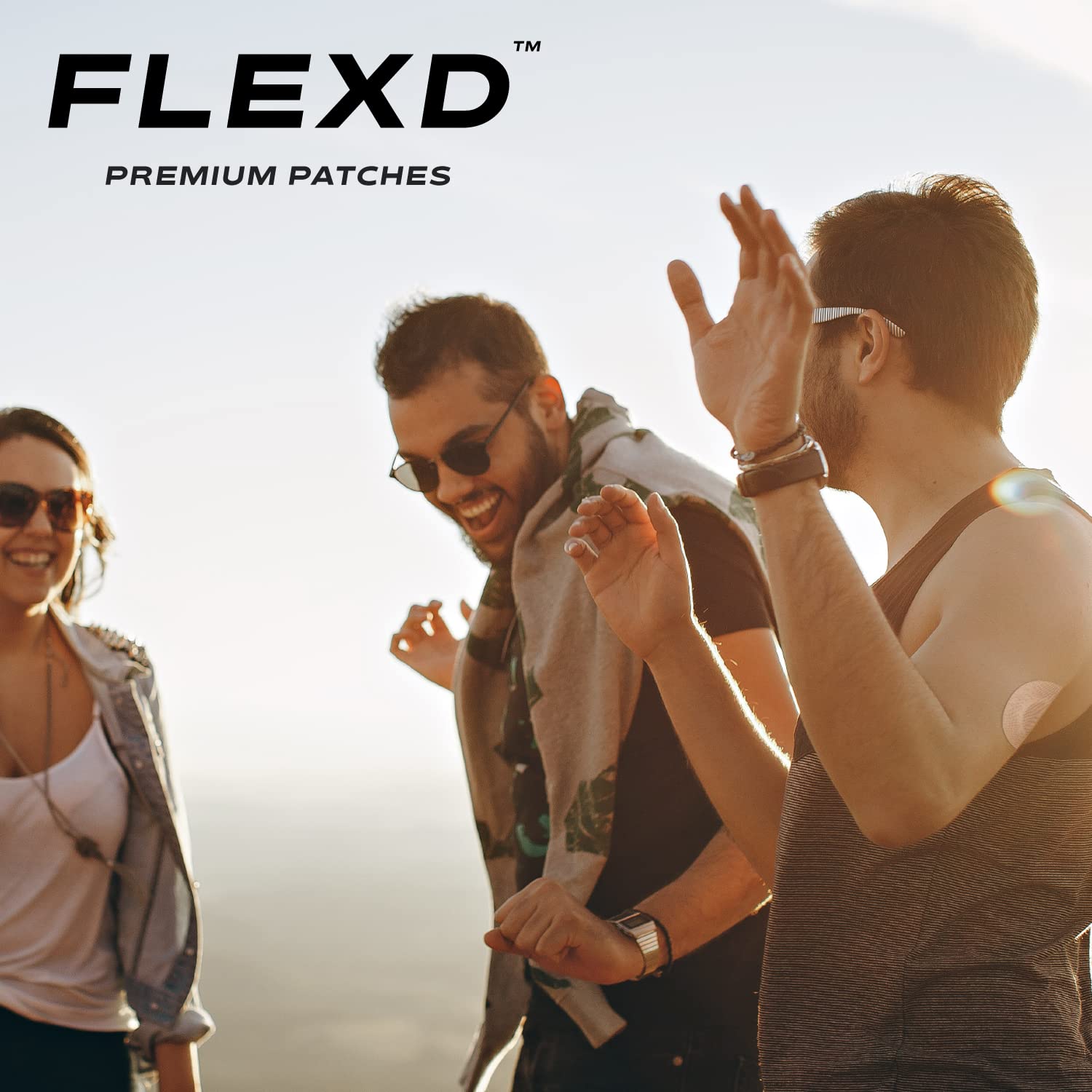 Flexd - Libre 3 Sensor Covers Waterproof Adhesive Patches (30 Pack) Tan | Secure Protection for Freestyle Libre 3 | Ideal for Swimming, Sports & Active Lifestyles