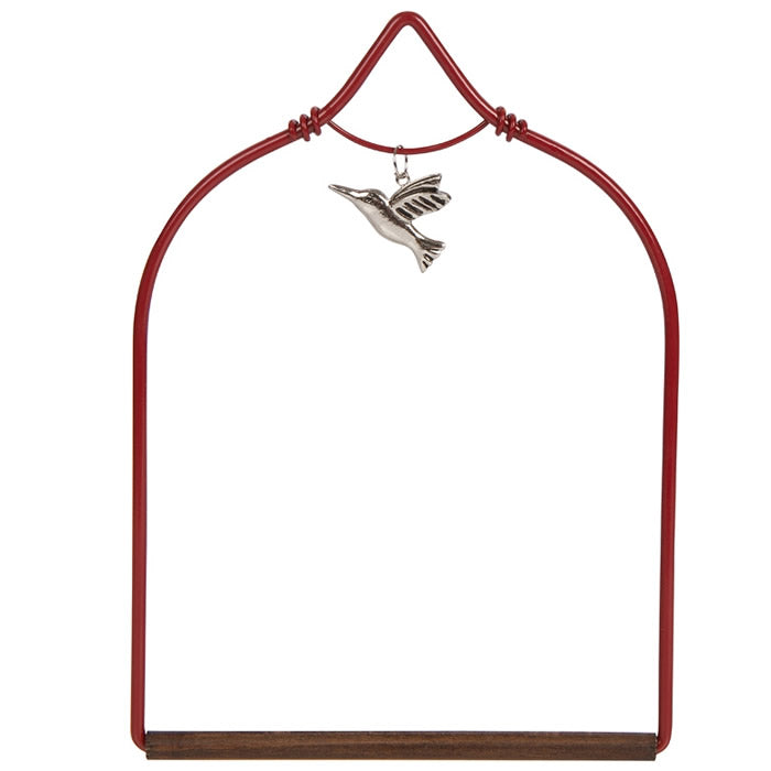 Charmed Red Hummingbird Swing - Handmade Garden Decor for Outdoor Patio, Yard & Bird Watching | Perfect Gift for Nature Lovers