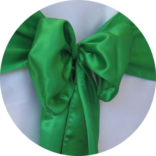 200 Pieces Satin Chair Sashes Bows - Elegant Green Wedding Chair Covers for Bridal Showers, Banquets & Party Decorations - Perfect for Weddings, Baby Showers & Special Events