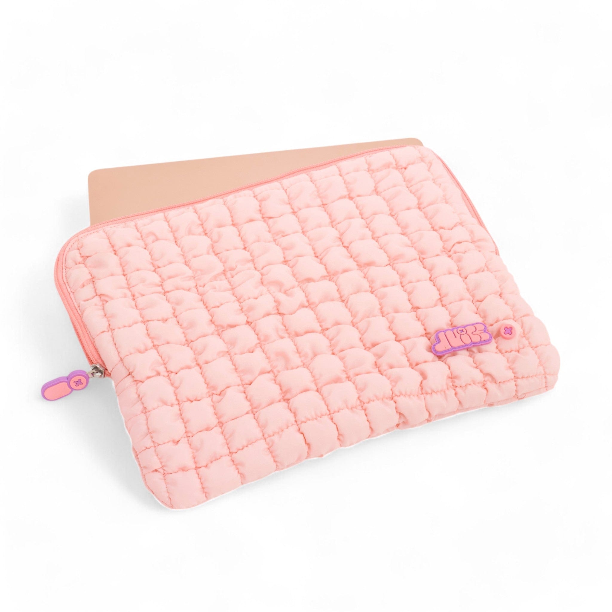 Boba Laptop Cover - Bubble Gum Pink Case for 13-15 Inch MacBook & Windows Laptops | Cute Protective Sleeve for School, Office & Travel