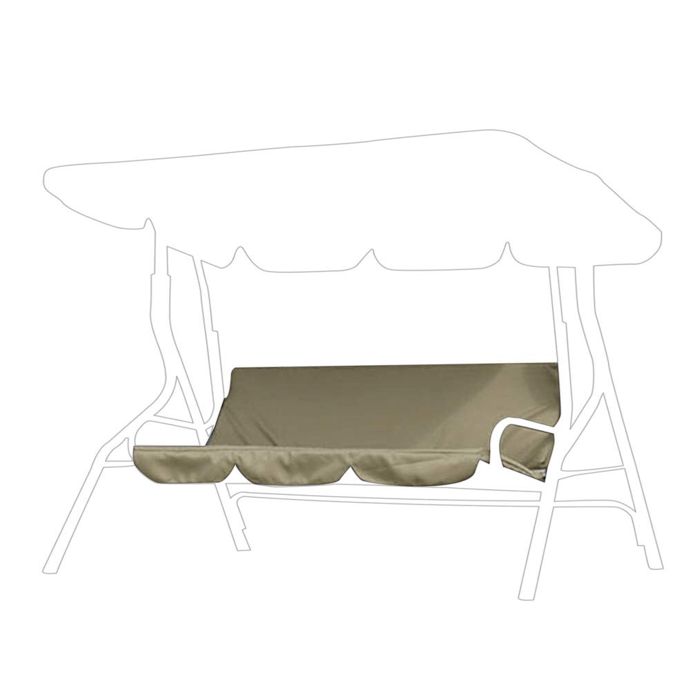 Waterproof 3-Person Patio Swing Chair Cover - Outdoor Canopy for Garden, Poolside, Balcony & Backyard (Beige) | UV Protection & All-Weather Use