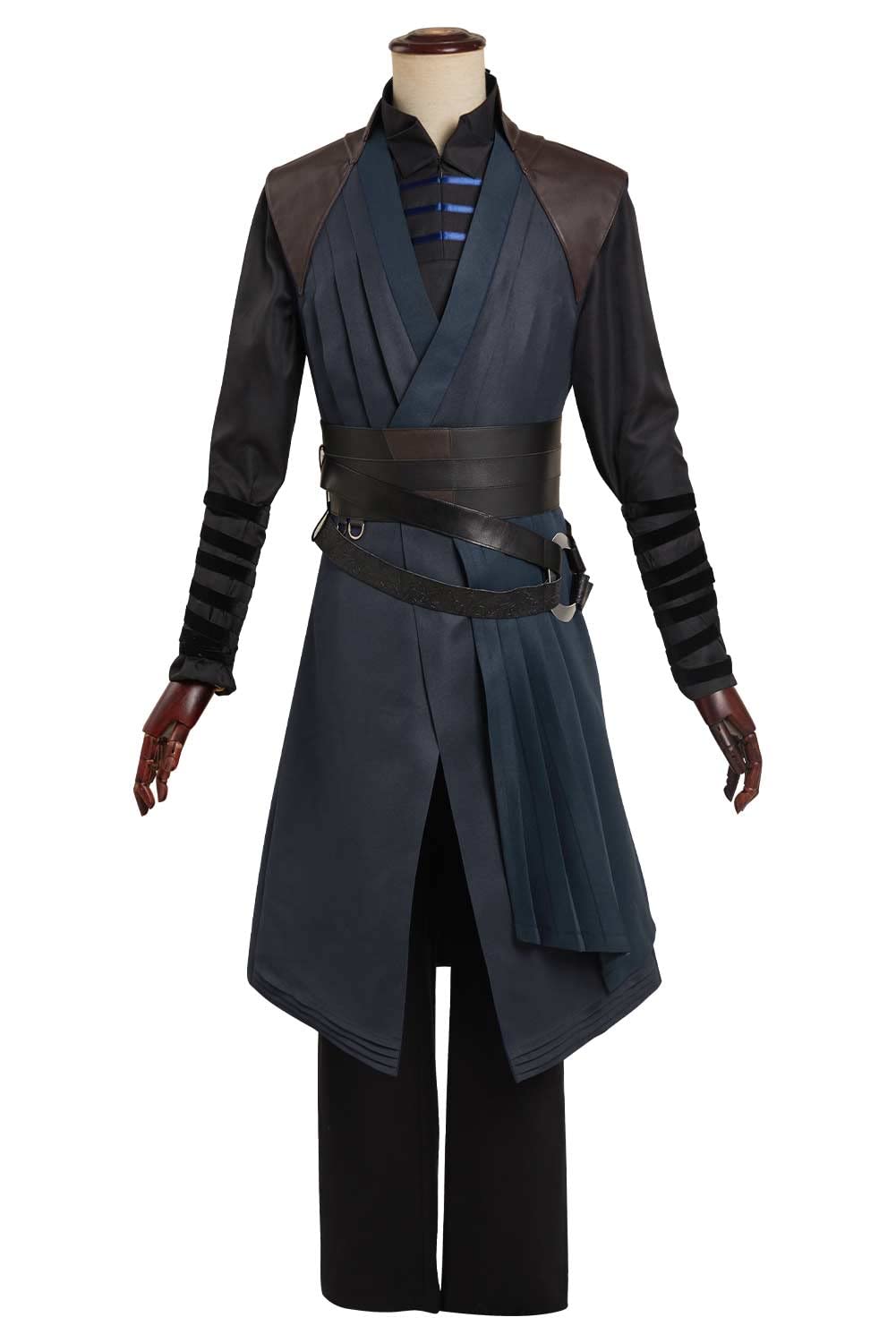 Doctor Strange Multiverse of Madness Cosplay Costume Set - Black Evil Outfit with Jacket, Coat & Pants for Halloween, Comic Con & Cosplay Parties (Men & Boys)