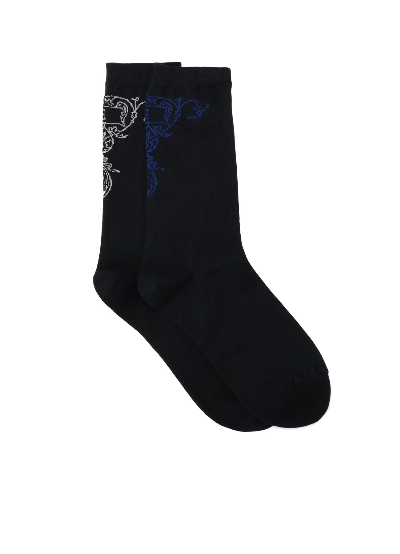 Baroque Pattern Cotton Plain Stitch Socks for Women & Men - Comfortable & Stylish Casual Wear for Everyday Use, Work, and Special Occasions