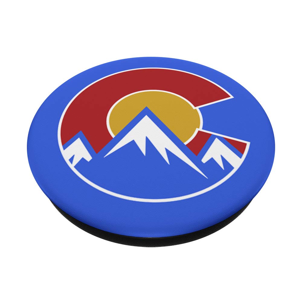 Custom Colorado Rocky Mountain Logo PopSockets Swappable Phone Grip - Durable & Reusable Phone Stand for iPhone, Samsung & Tablets - Perfect for Hiking, Travel & Everyday Use