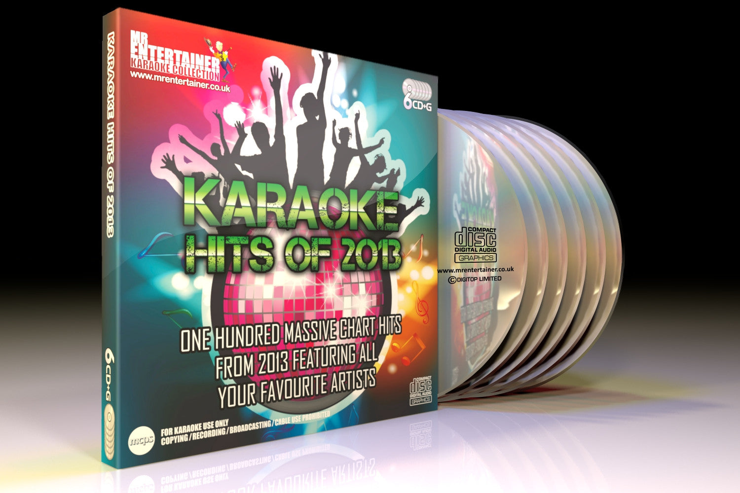 Mr Entertainer Karaoke Hits of 2013 - 100 Popular Songs on 6 CD+G Discs | Perfect for Home Parties, Karaoke Nights & Family Gatherings