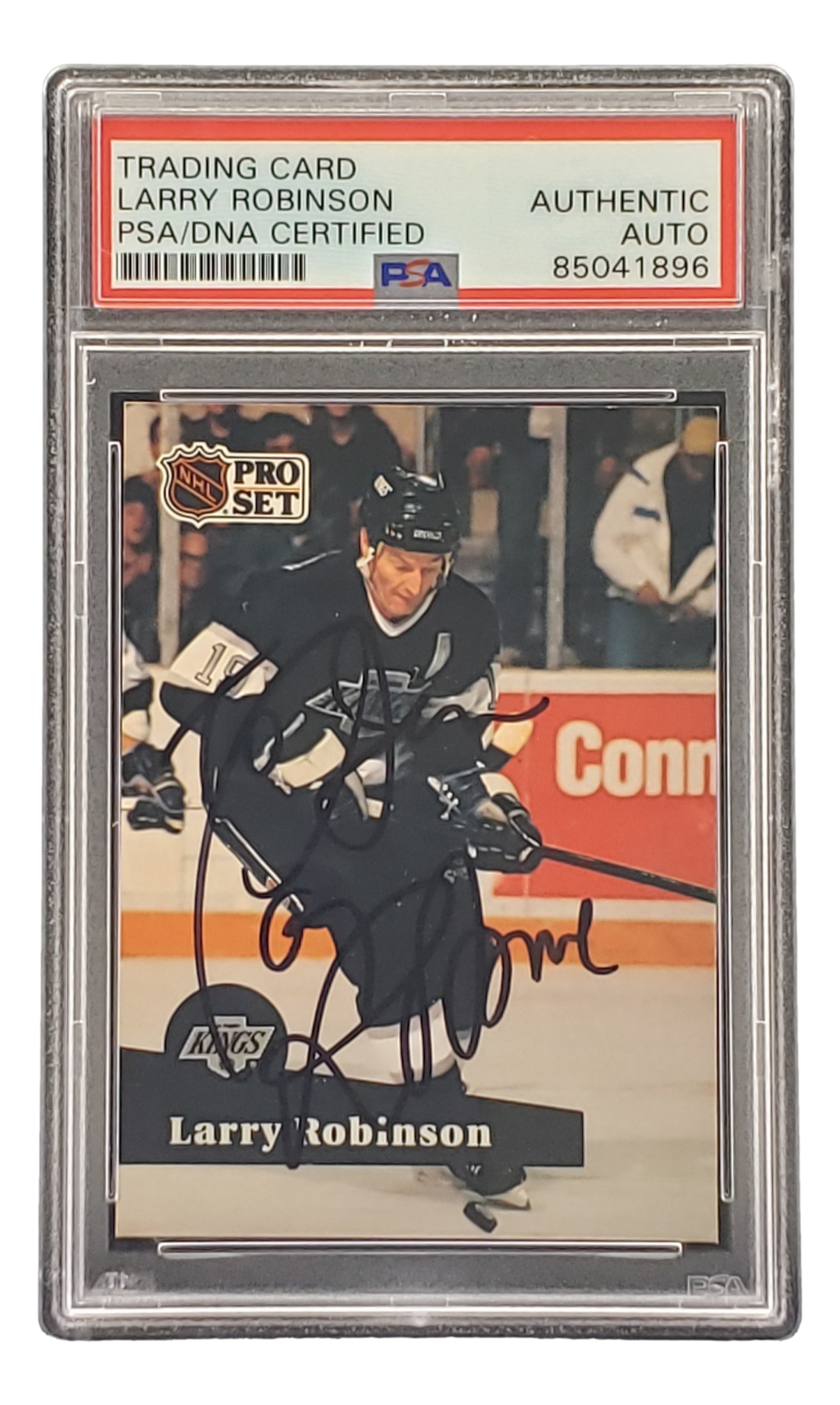 Larry Robinson Autographed 1991 Pro Set #104 LA Kings Hockey Card - PSA/DNA Certified 85041896 - Perfect for Collectors & NHL Memorabilia Fans