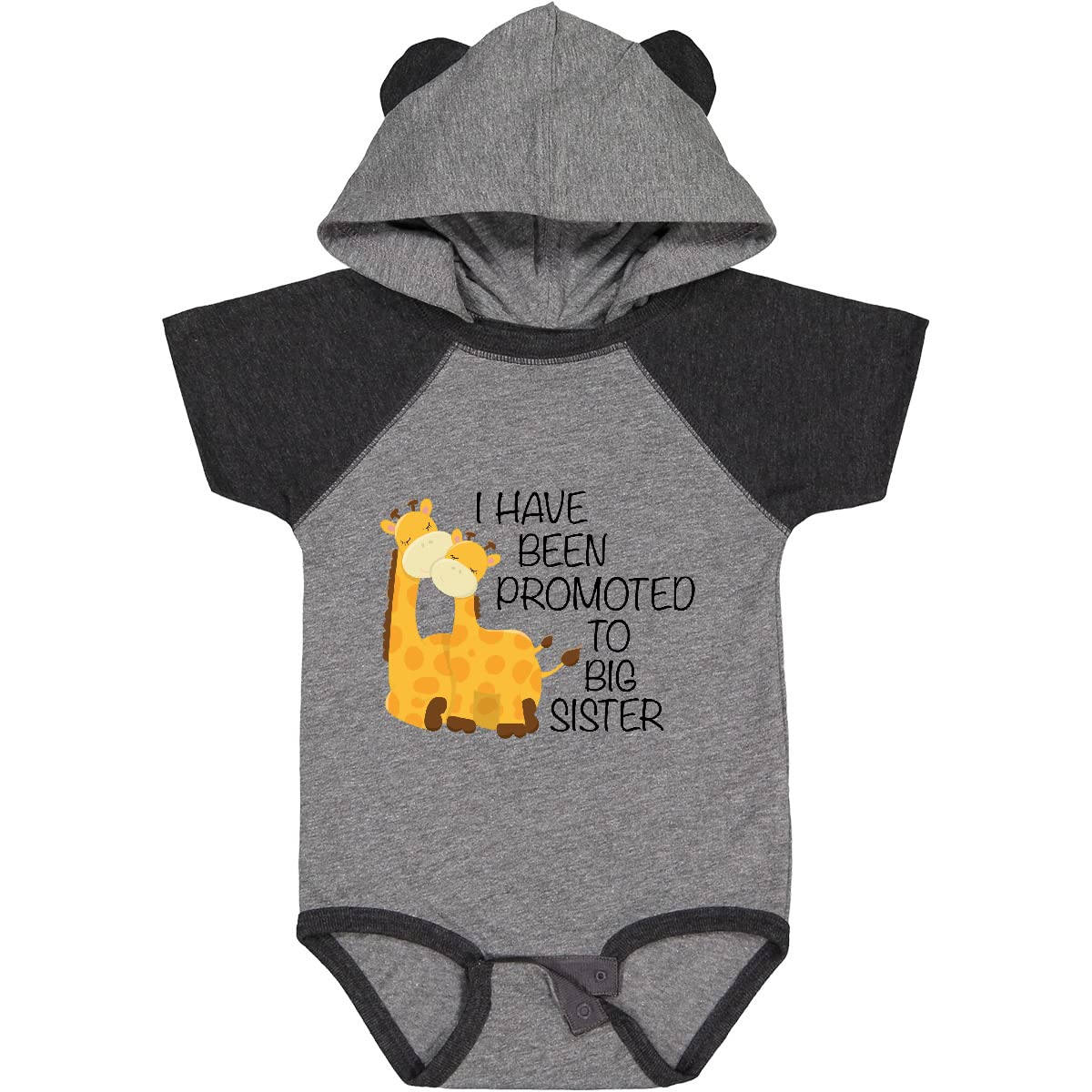 Inktastic 'I Have Been Promoted to Big Sister' Baby Bodysuit - Cute Sibling Announcement Outfit for Newborns & Toddlers - Perfect for Gender Reveals, Baby Showers & Family Photos
