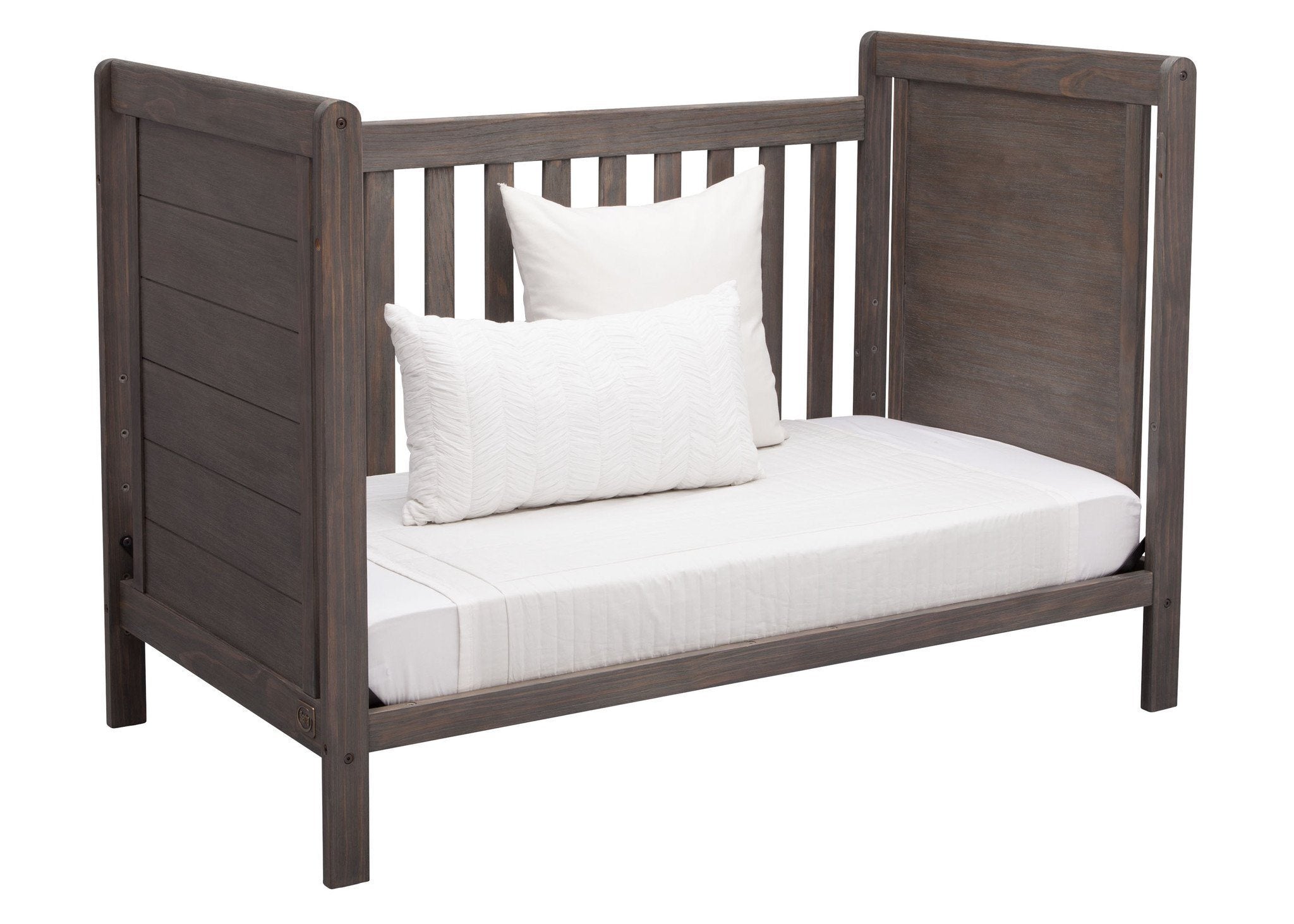 4-in-1 Convertible Baby Crib with Changing Table - White Modern Nursery Furniture for Toddlers & Newborns - Perfect for Small Spaces & Daycare Centers
