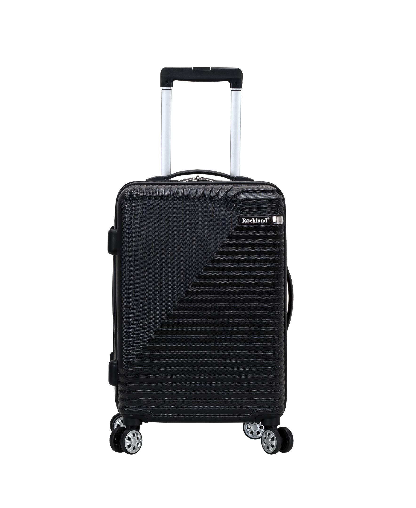 Rockland Star Trail 20-Inch Hardside Spinner Wheel Carry-On Luggage - Lightweight Durable Suitcase for Travel, Business Trips & Weekend Getaways (Black)