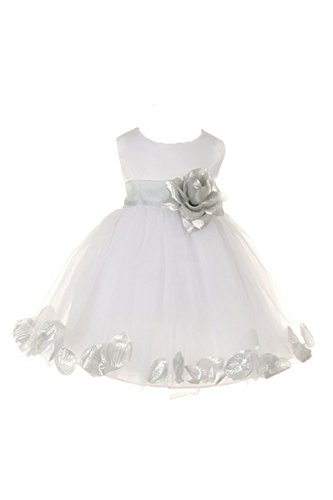 White With Silver Sash, Flower & Petals