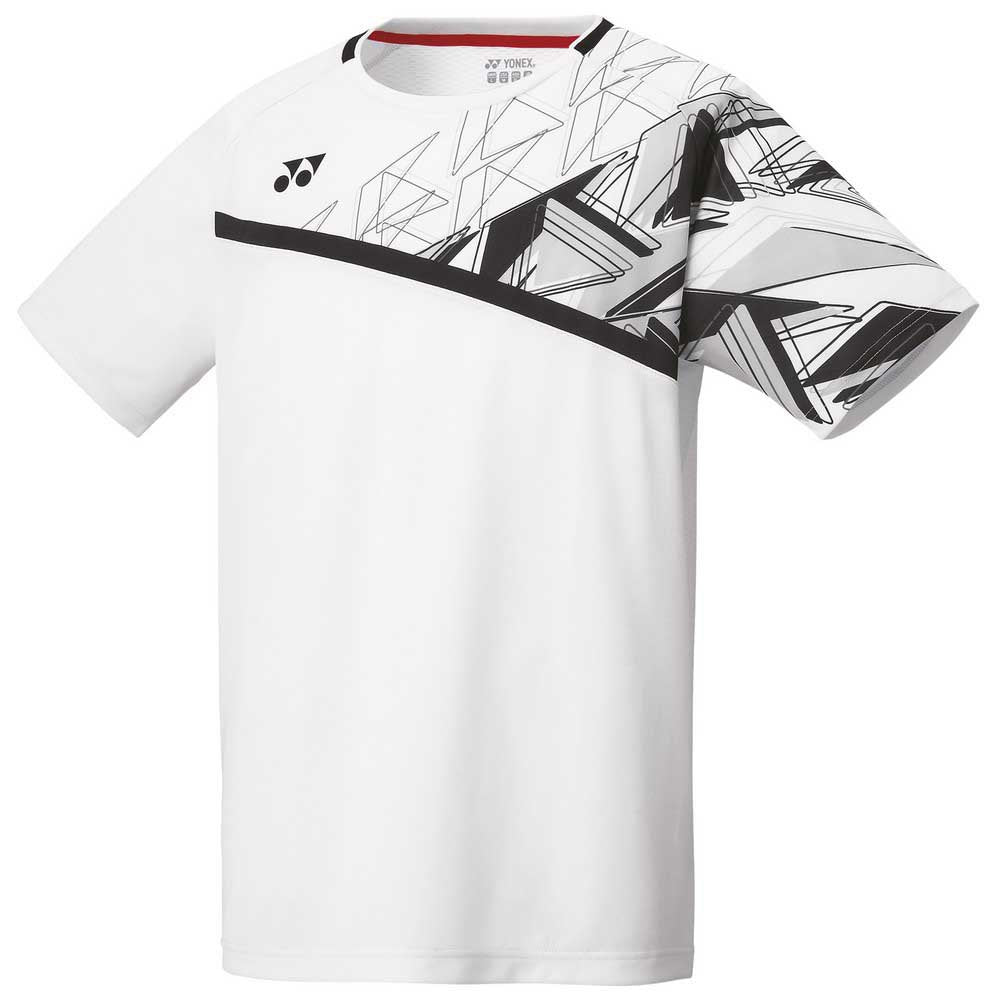 Yonex 10335 Men's Tournament Crew Neck Performance T-Shirt - White - Moisture Wicking & Breathable for Tennis, Golf & Casual Wear