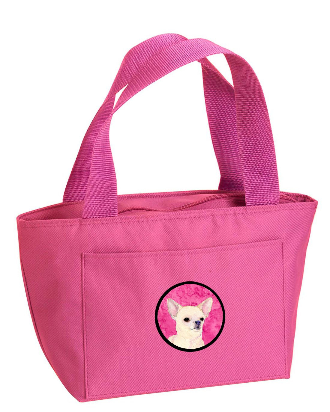 Insulated Lunch Box Tote Bag for Women & Men - Large Reusable Pink Chihuahua Design Lunch Bag by Caroline's Treasures | Perfect for Work, School, Picnics & Outdoor Activities