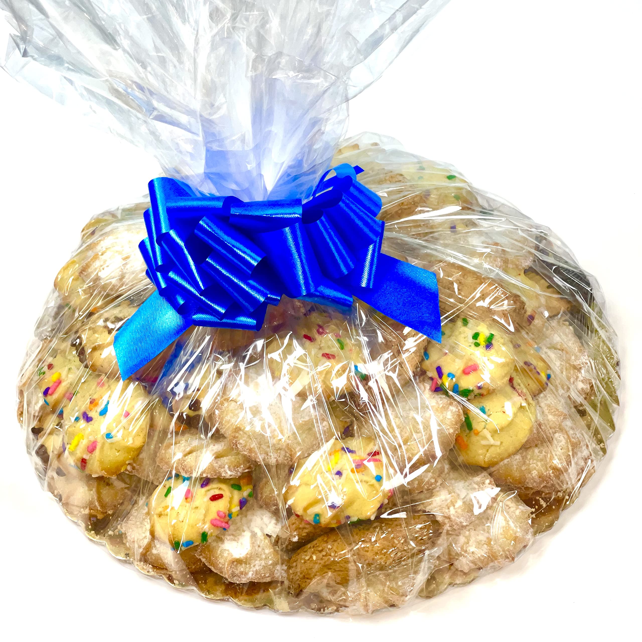 5 lb. Gourmet Italian Christmas Cookie Platter - Holiday Assortment Cookies Gift Basket (125+ Cookies) for Thanksgiving, Christmas, Halloween & Easter | Perfect for Holiday Parties, Office Gifts & Family Celebrations