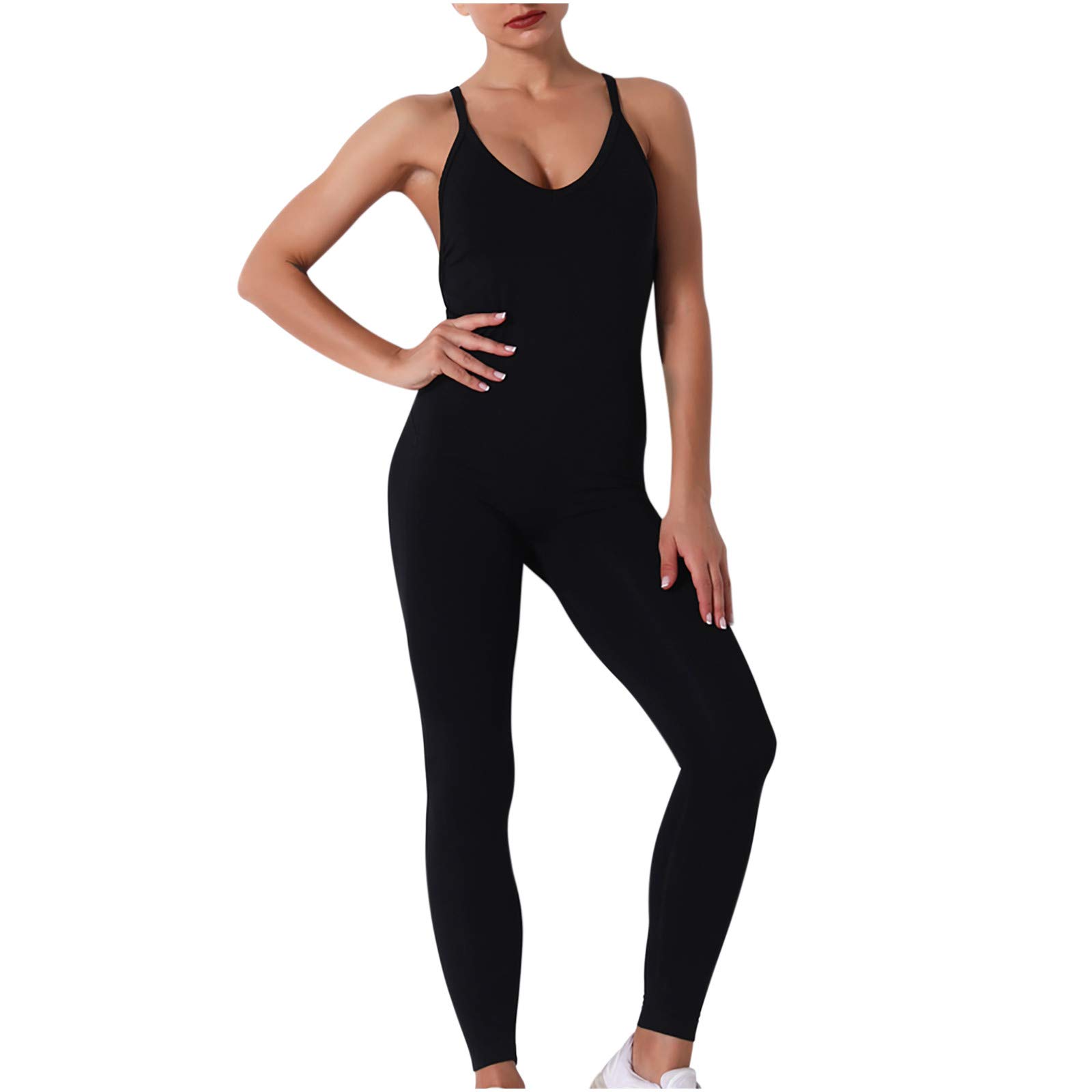 Stylish NREALY Women's High-Waisted Slim Fit Yoga Pants - Seamless Solid Color Workout Leggings for Yoga, Gym & Running - Comfortable Stretchy Activewear for Women & Men