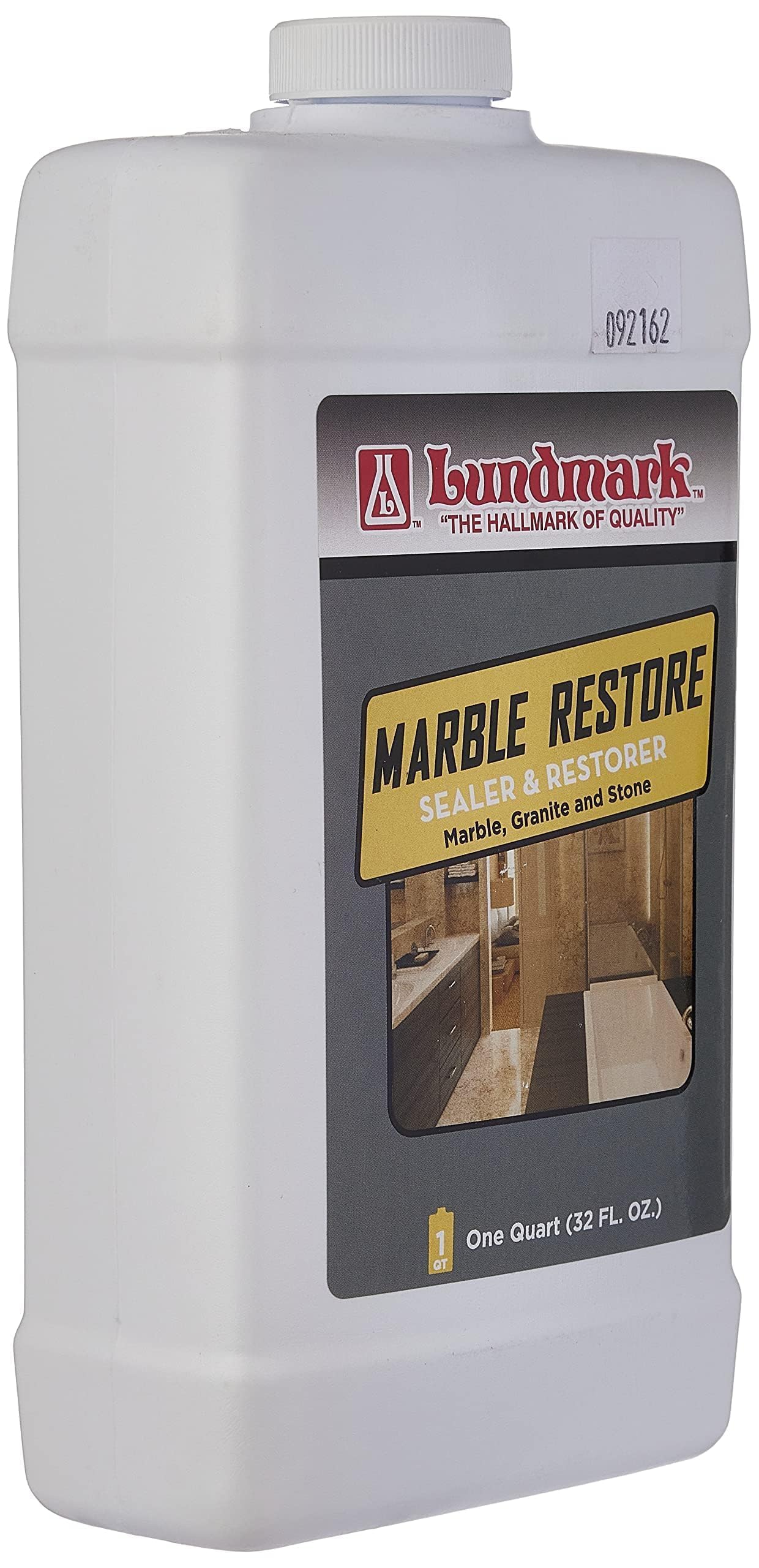 Lundmark Marble Restore - Premium Marble & Granite Sealer & Restorer (32 oz) - Protects & Enhances Natural Stone for Countertops, Floors & Showers - 3536F32-6