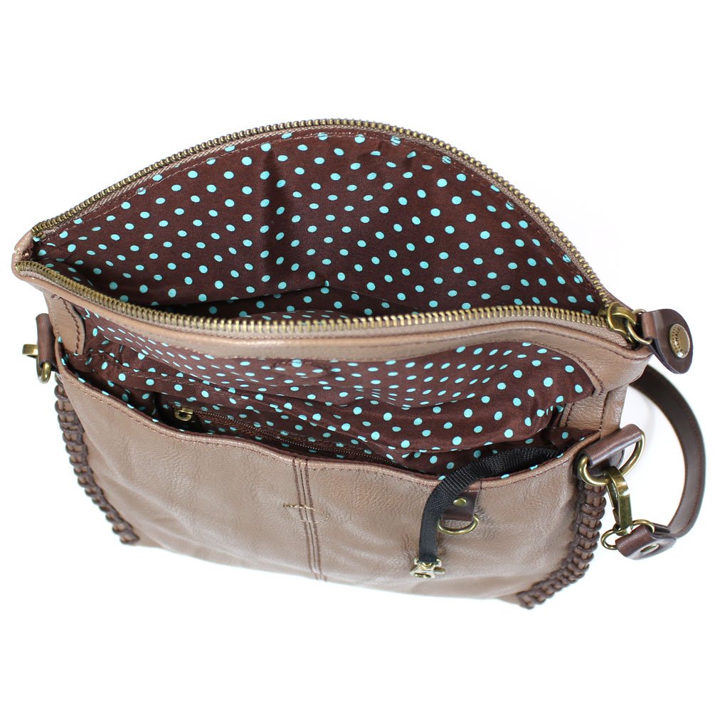 Stylish Brown Crossbody Bag with Flap Top & Zipper - Women's Fashion Shoulder Handbag for Everyday Use, Travel & Shopping