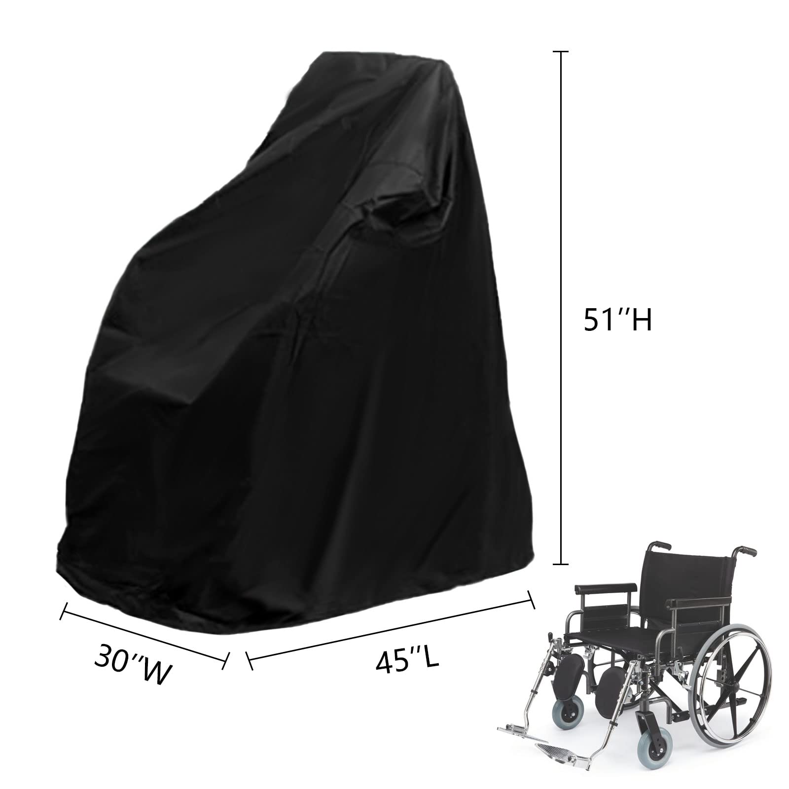 Waterproof Wheelchair Cover & Rollator Bag Set for Travel - Durable & Lightweight Wheelchair Accessories for Seniors & Disabled - Perfect for Airplanes, Outdoor Adventures & Daily Use