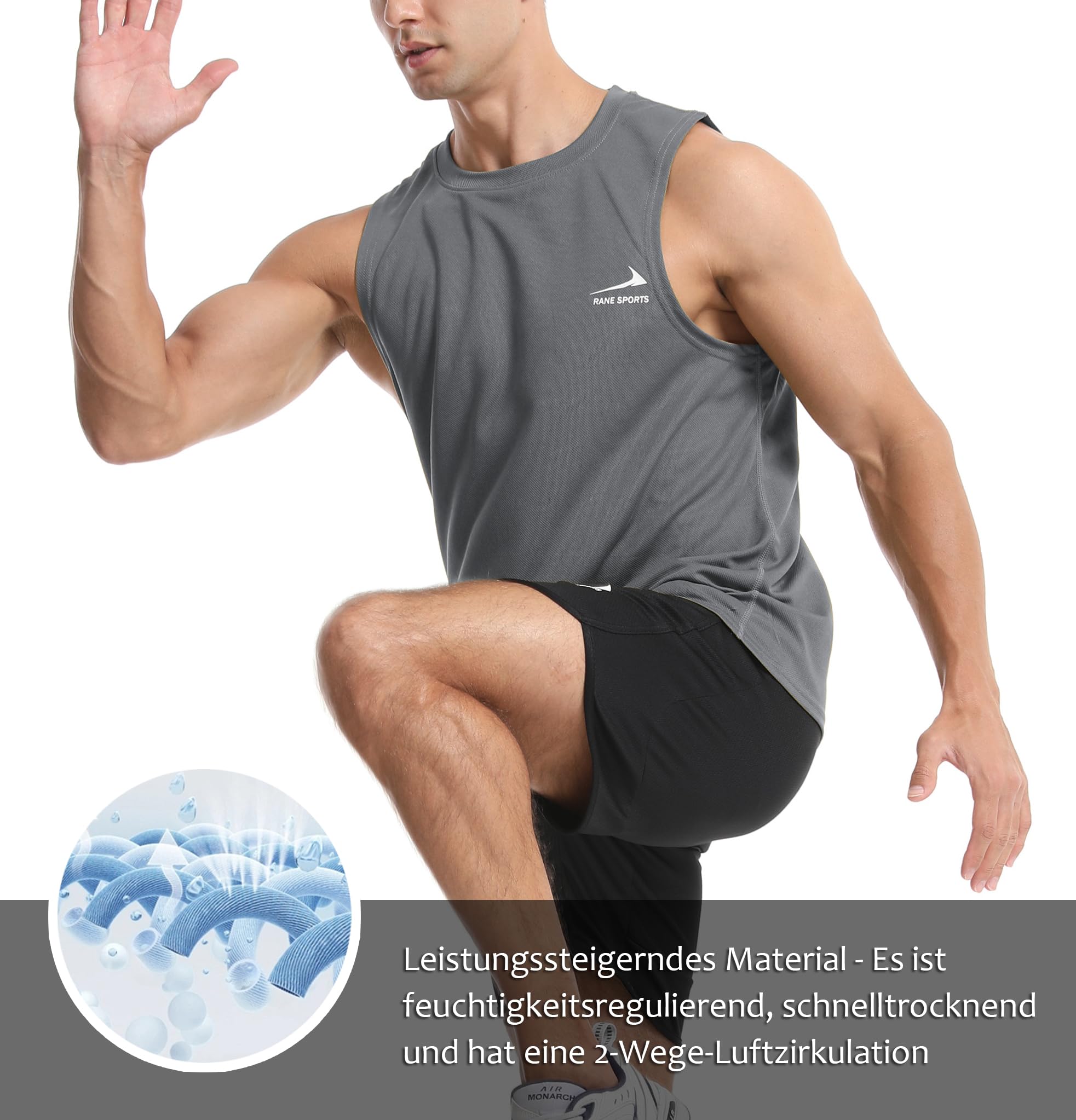 Men's Sleeveless Gym Tank Top - Breathable Workout Shirt for Muscle Training, Running & Fitness - Perfect for Gym, Jogging & Outdoor Sports