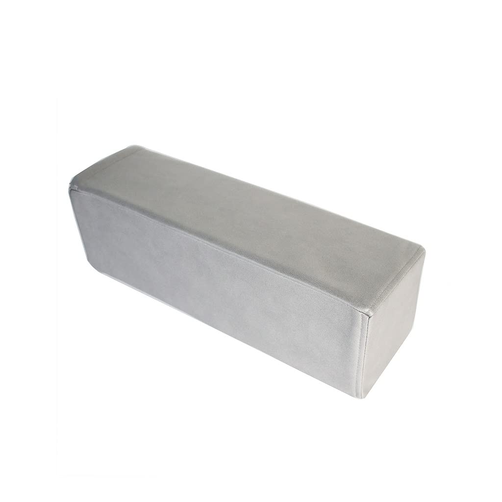 Premium Bed Gap Filler Pillow - 10x10x80cm Light Gray Mattress Bridge Cushion for Bedside Protection, Sofa Support & Headboard Gap Solution | Perfect for Home, Hotel, Dorm Room & RV Use