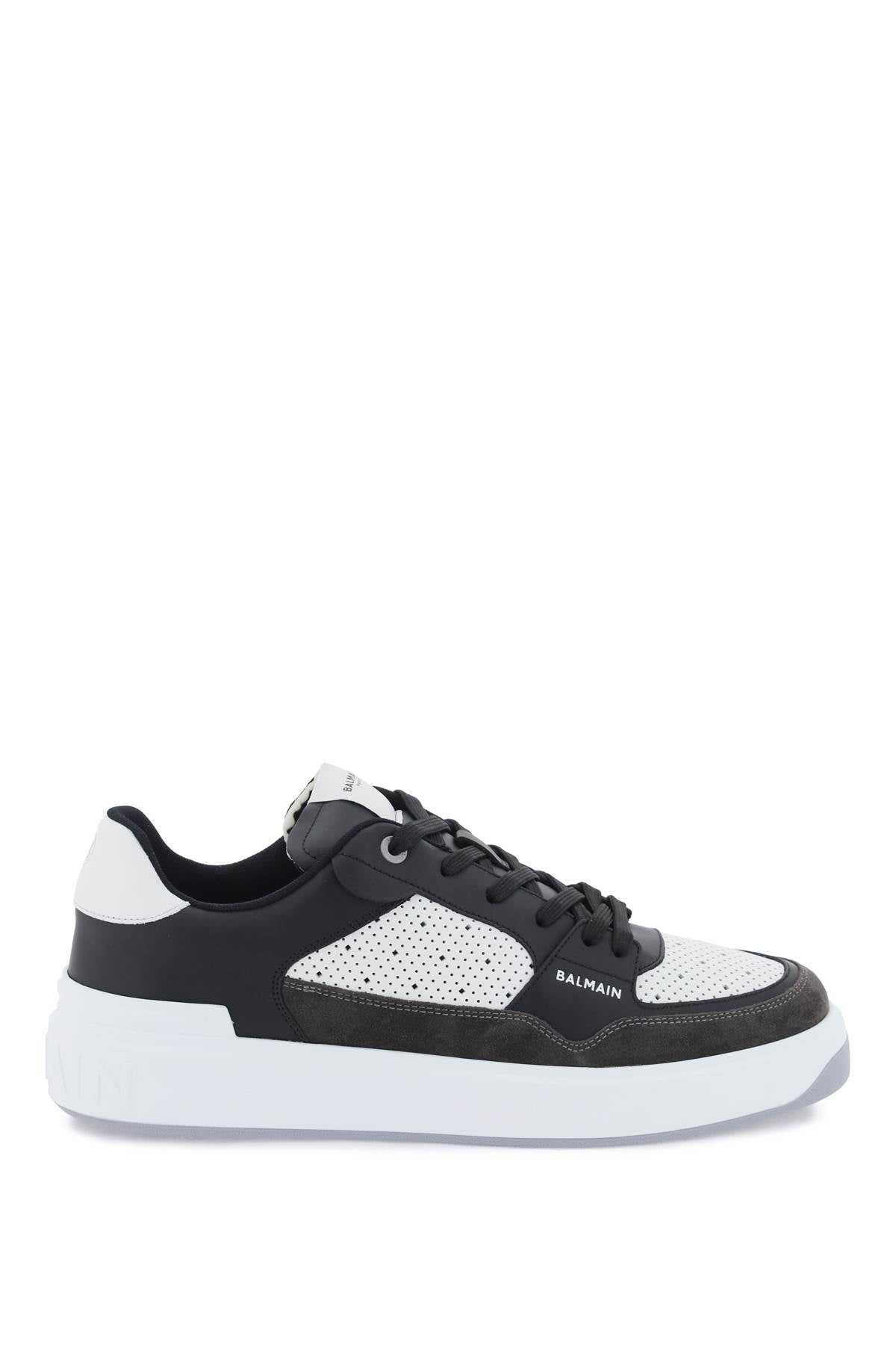 Balmain B-Court Flip Sneakers for Women - Luxury Designer White Leather Slip-On Shoes | Perfect for Casual Wear, Street Style & Everyday Comfort