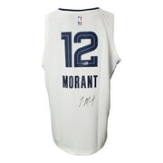 Authentic Ja Morant Signed Memphis Grizzlies White Fanatics Basketball Jersey - XL Size - Perfect for Collectors, Fans & Game Day Outfits