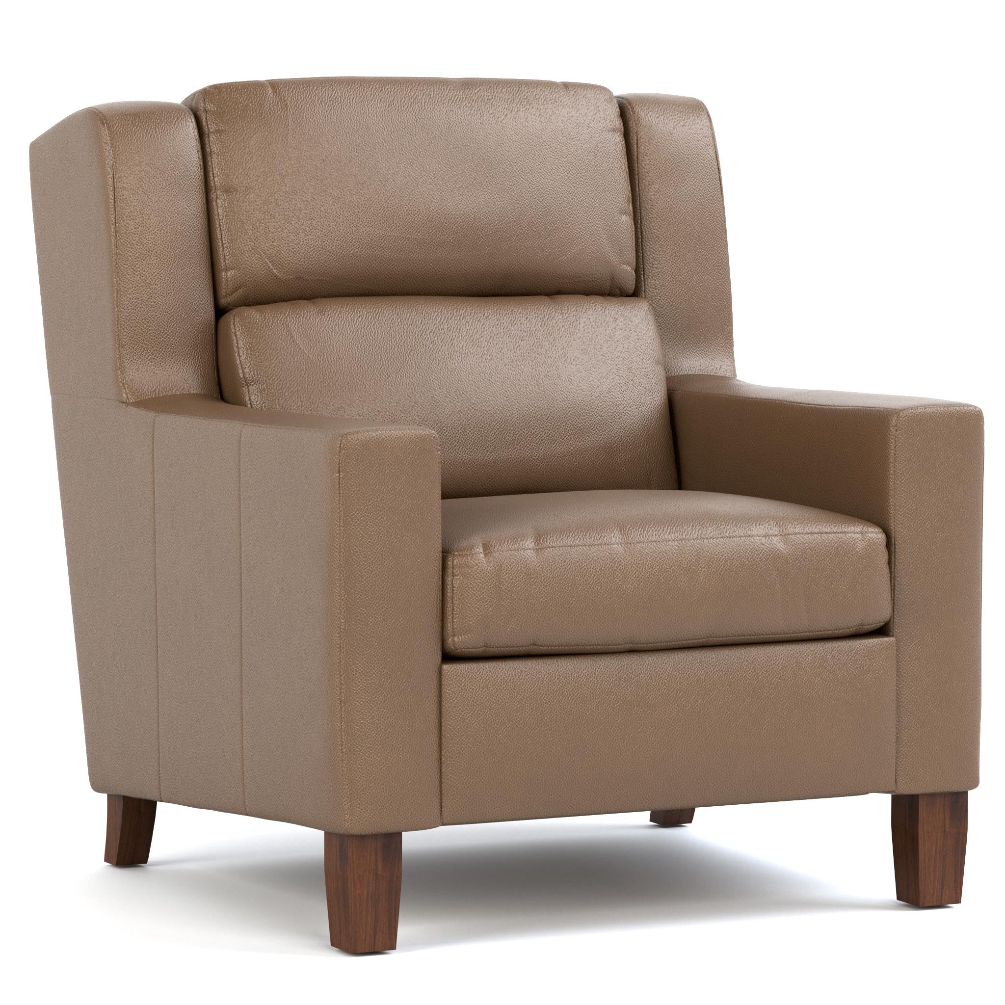 Stylish Woodlands Track Arm Chair - Modern Upholstered Accent Chair for Living Room, Bedroom & Office - Comfortable Lounge Seating with Durable Fabric & Sturdy Wood Frame