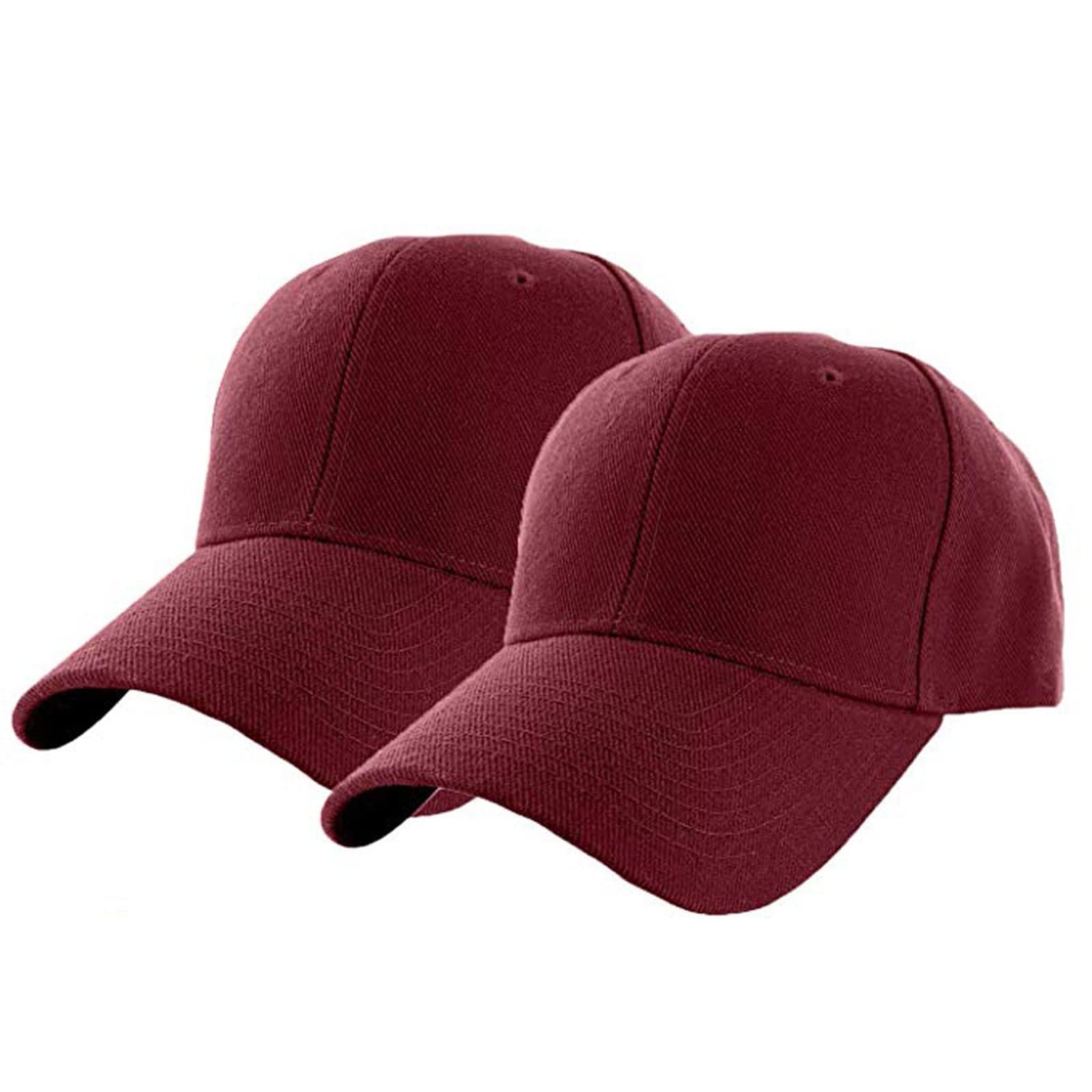 2-Pack Men's Summer Baseball Caps - Breathable Solid Color Outdoor Sports Hats for Casual Wear, Cowboy Style & Sun Protection - Perfect for Hiking, Running, Beach & Daily Use