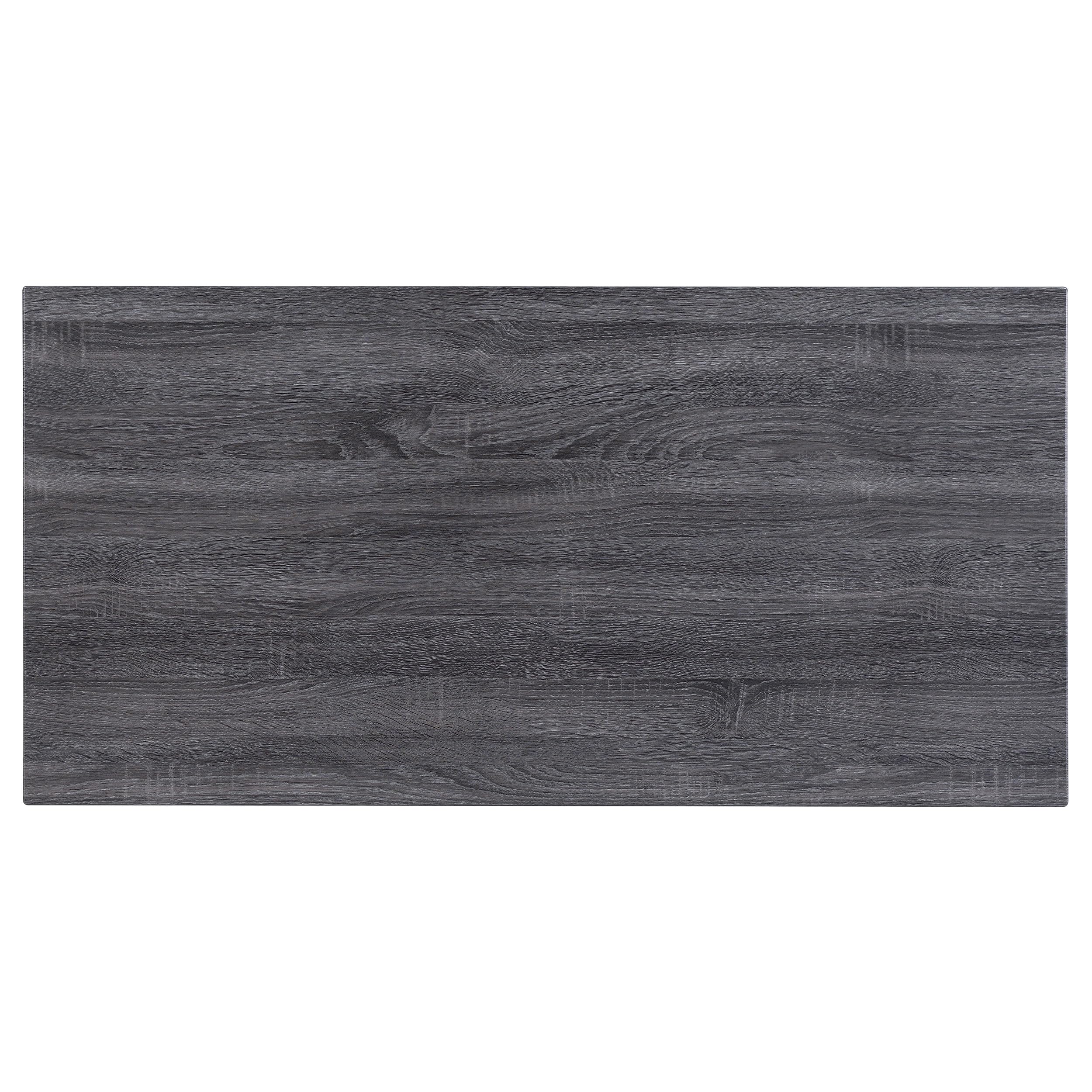 Modern Weathered Grey Writing Desk with Shelf - 47