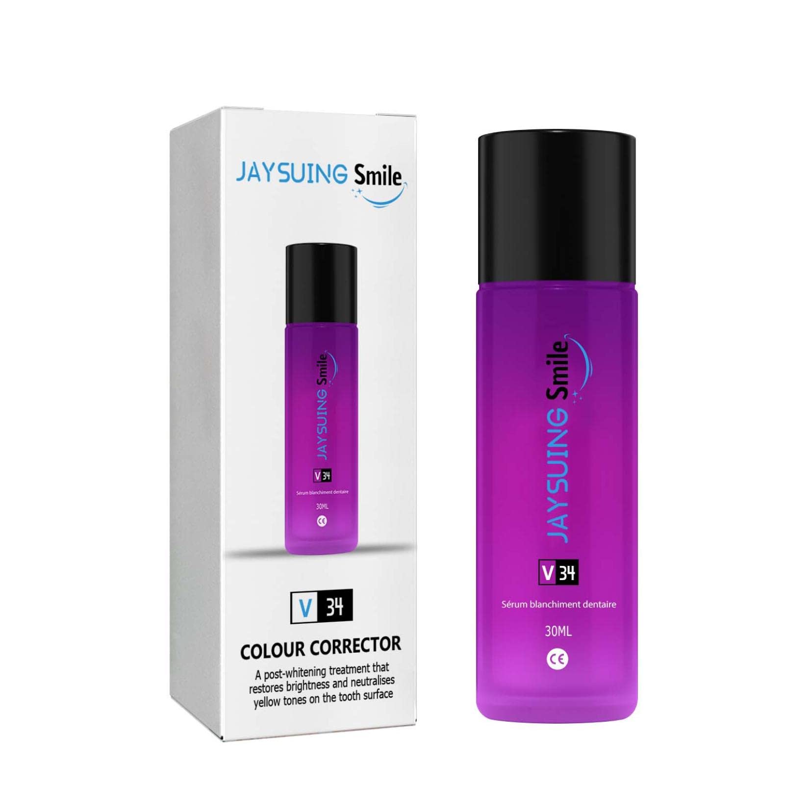 Whitening Toothpaste for Teeth Stain Removal & Enamel Repair - 30ml Purple, Fresh Breath & Oral Care - Perfect for Daily Use, Travel & Sensitive Teeth