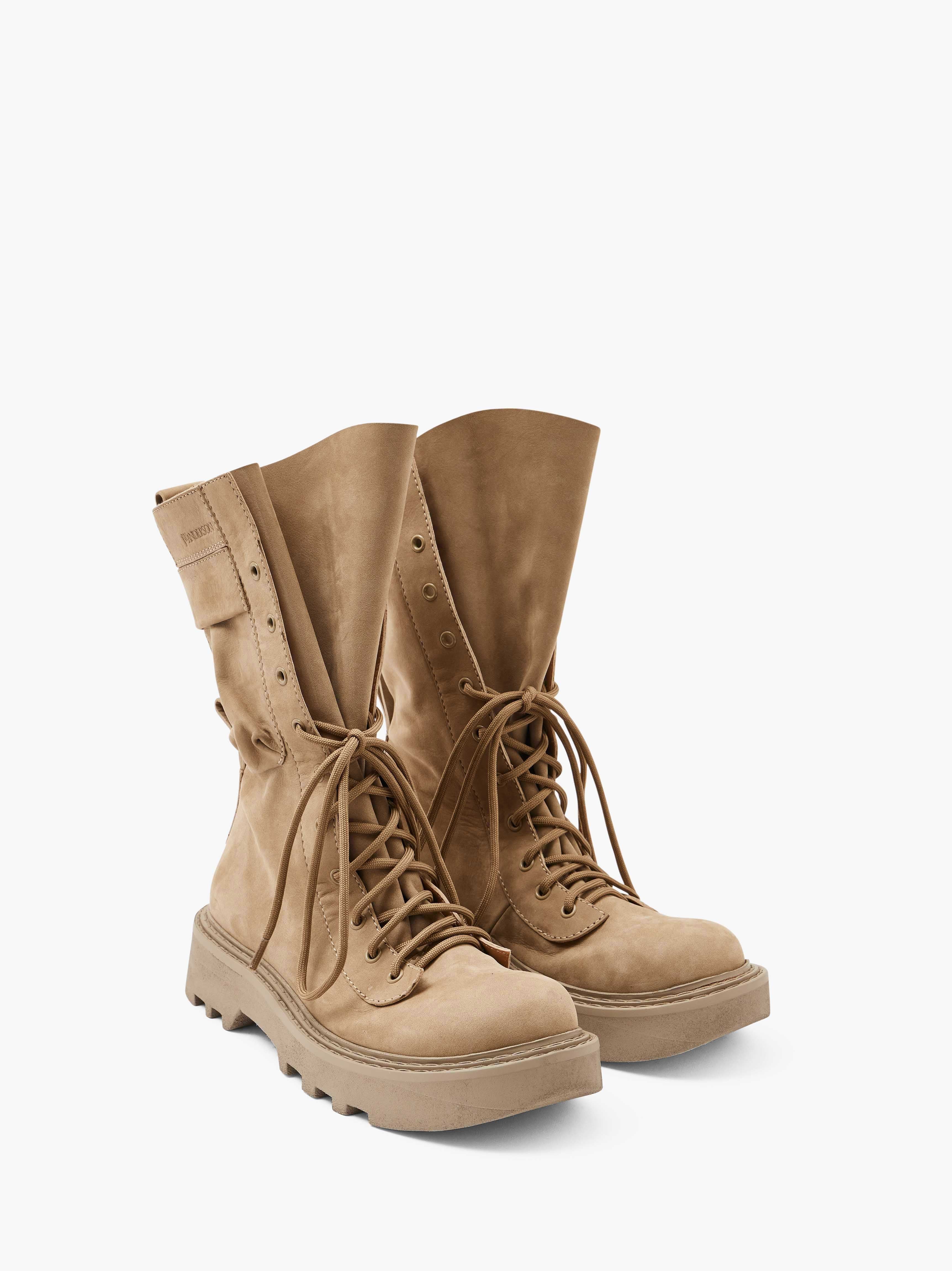 Combat Leather Boots for Men - Durable Military Style Tactical Boots for Hiking, Work & Outdoor Adventures