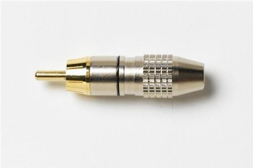 50-Pack RCA Phono Connectors - Gold Plated RCA Plugs for Audio & Video Equipment - Perfect for Home Theater, Stereo Systems, DJ Mixers & Car Audio Installations
