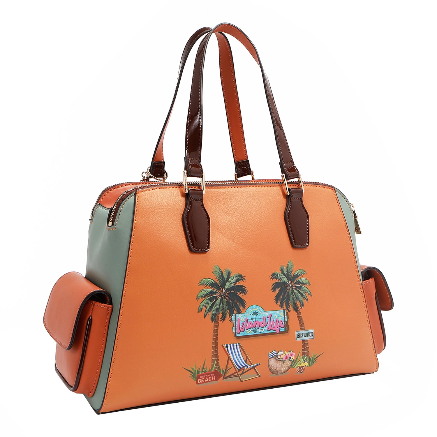 Stylish SUN AND SAND HANDBAG for Women - Trendy Beach Tote with Adjustable Strap - Perfect for Vacation, Pool Party & Summer Outings
