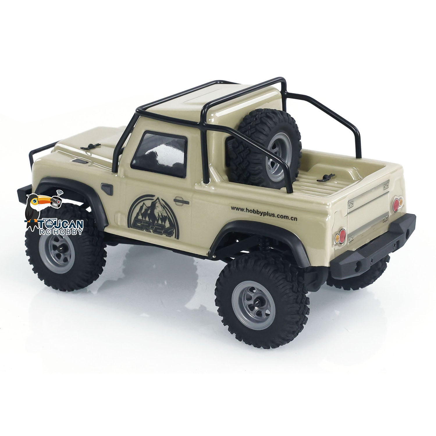 1:24 Scale 4x4 RC Off-Road Truck - 4WD Remote Control Crawler Car with DIY Simulation Model, ESC Servo & LED Light System - Perfect for Indoor/Outdoor Rock Crawling & Off-Road Adventure Play