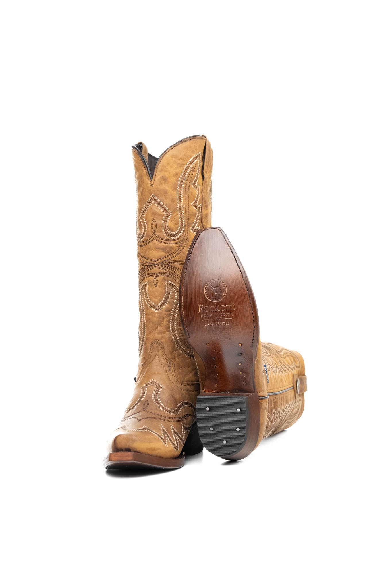Madeline Midi Snip Toe Cowgirl Boots for Women - Western Ankle Booties with Leather Upper & Stacked Heel | Perfect for Country Dancing, Rodeo Events & Casual Outfits