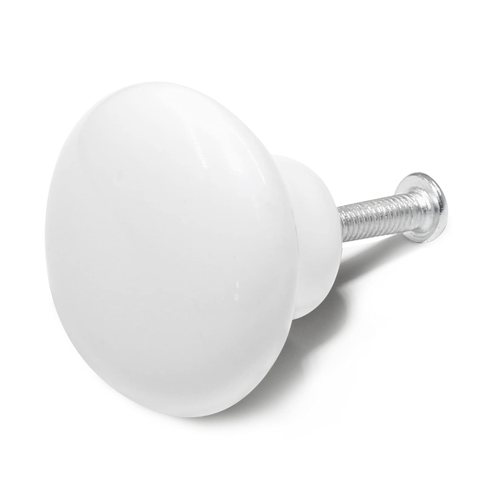 Uenhoy 20 Pack White Ceramic Cabinet Knobs - 1.25