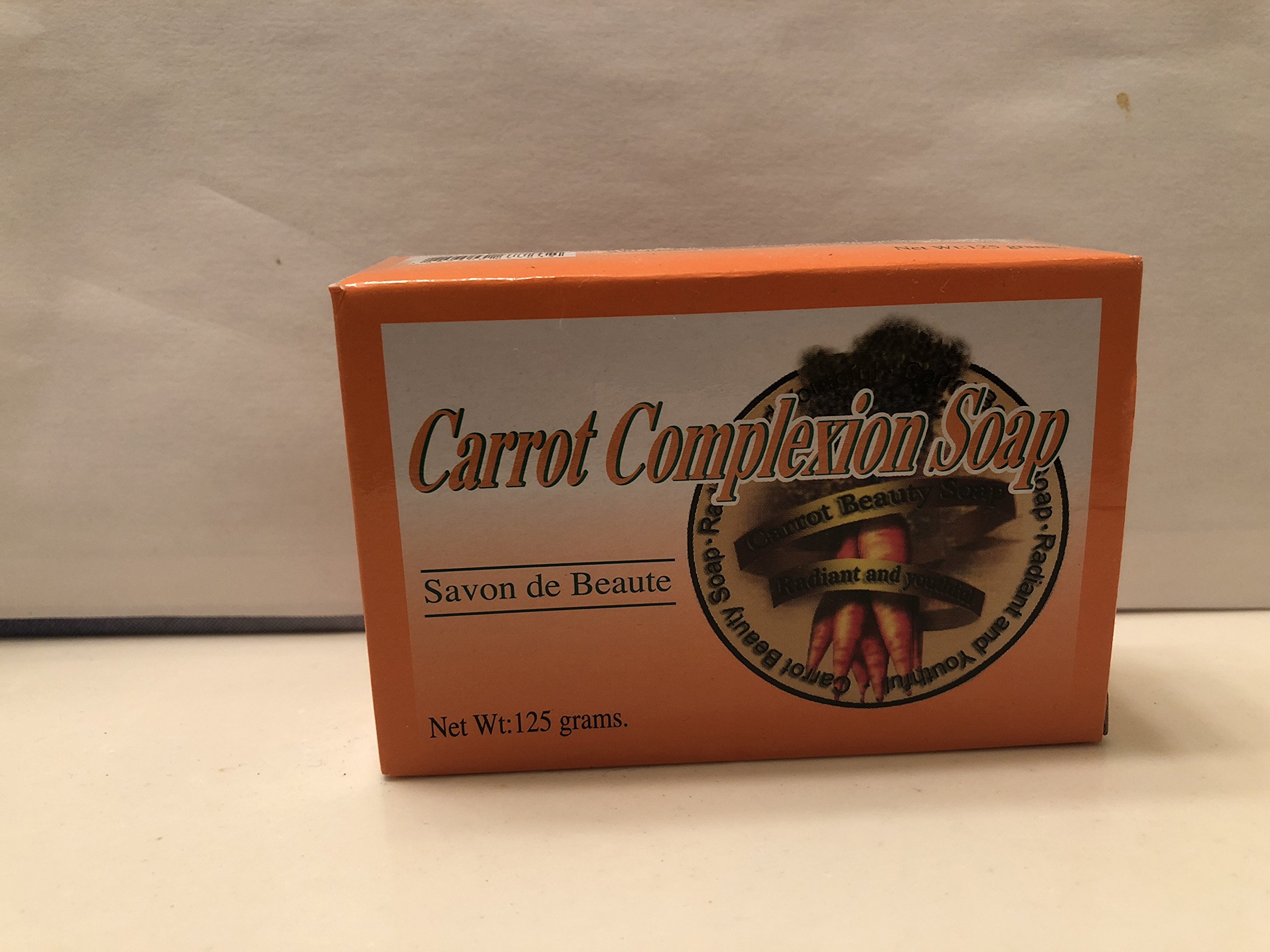 Natural Carrot Complexion Soap for Clear Skin - Brightening & Moisturizing Face Wash for Acne & Dark Spots - Perfect for Daily Skincare Routine & Sensitive Skin Care
