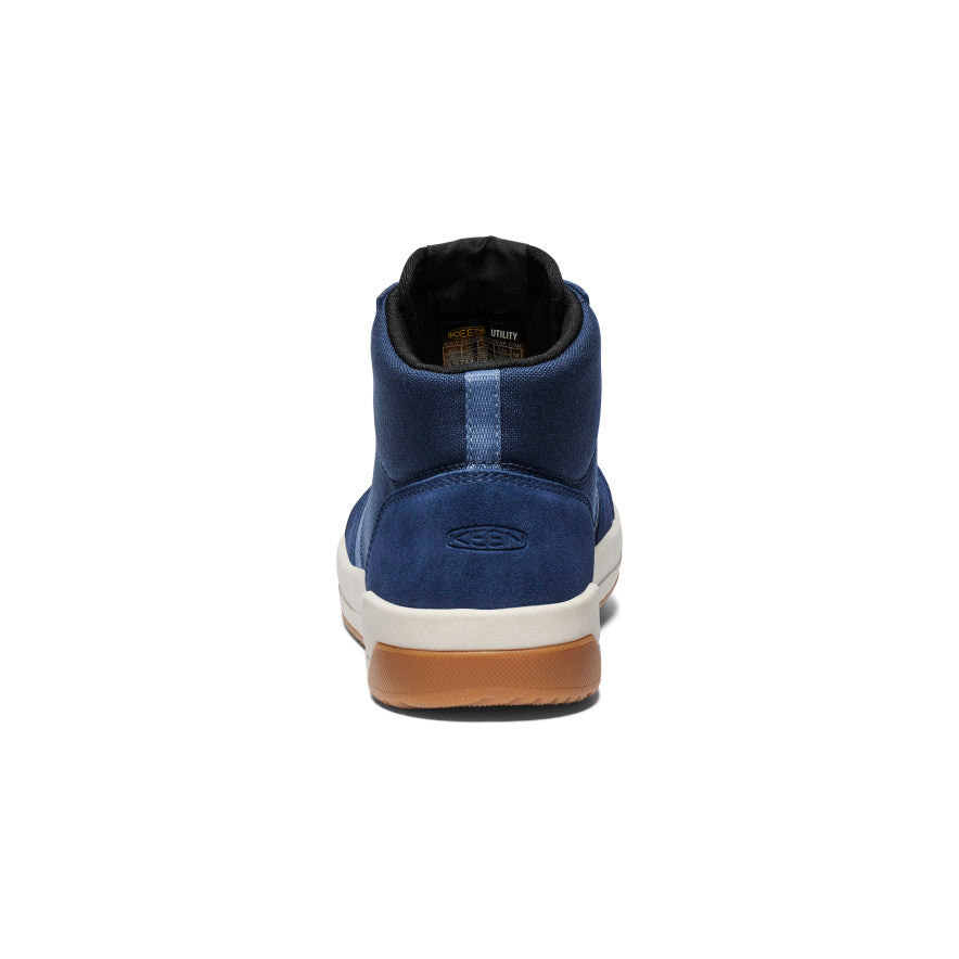 Kenton Mid Work Shoe for Men - Carbon Toe Safety Boots | Navy & Gum Color | Durable Work Shoes for Construction, Warehouse & Outdoor Jobs