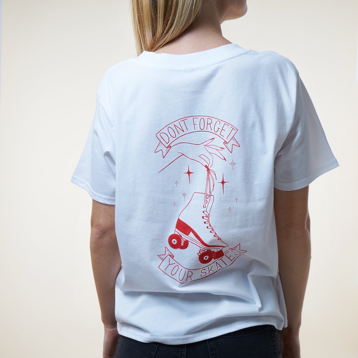 Paradise by Marawa 'Don't Forget' White Cotton T-Shirt for Women - Casual Streetwear & Summer Outfits