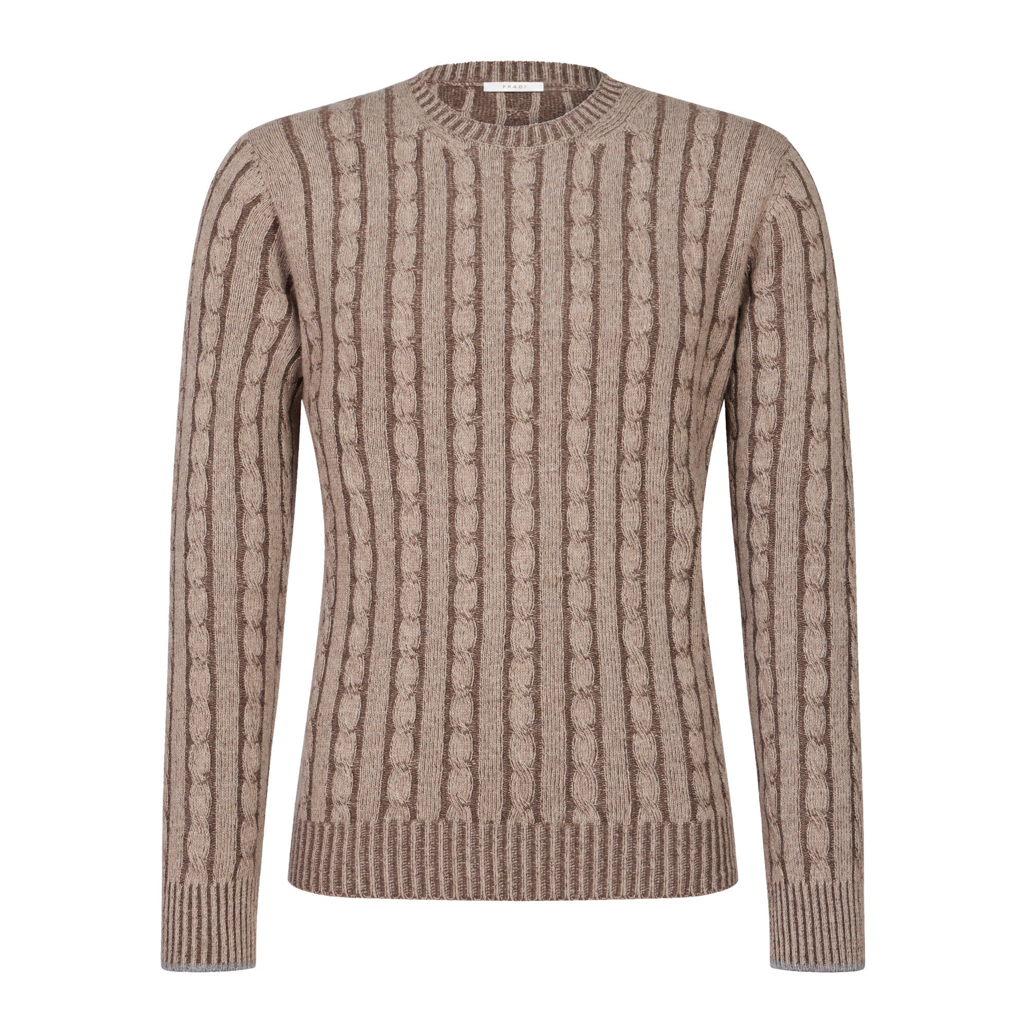 FRADI Men's Brown Sweater - Soft & Comfortable Knit Pullover for Casual Wear, Fall & Winter Fashion