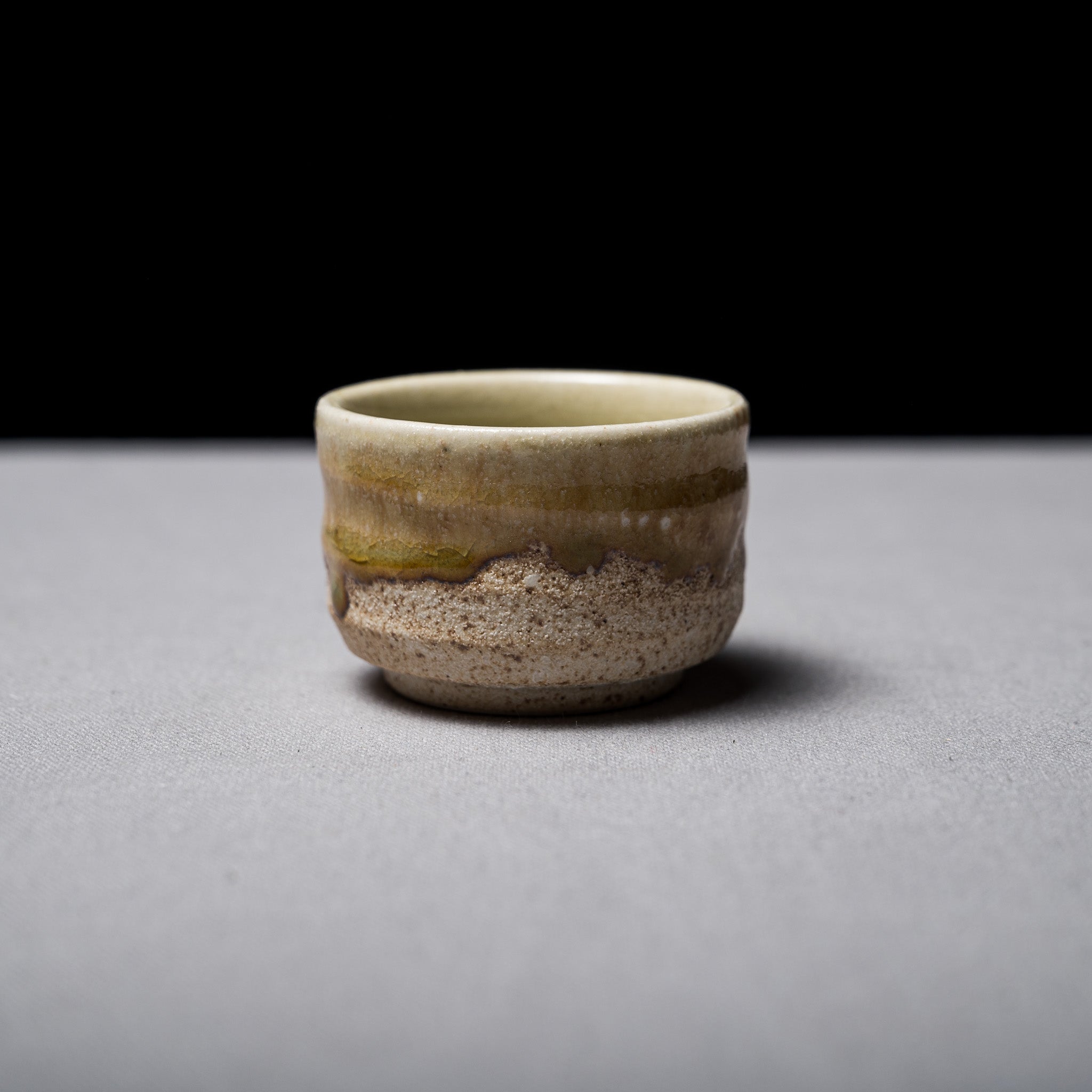 Japanese Pottery Sake Cup - Rikyu Style Guinom Ceramic Drinking Vessel for Sake, Tea & Hot Beverages | Traditional Japanese Tea Ceremony & Home Bar Accessory