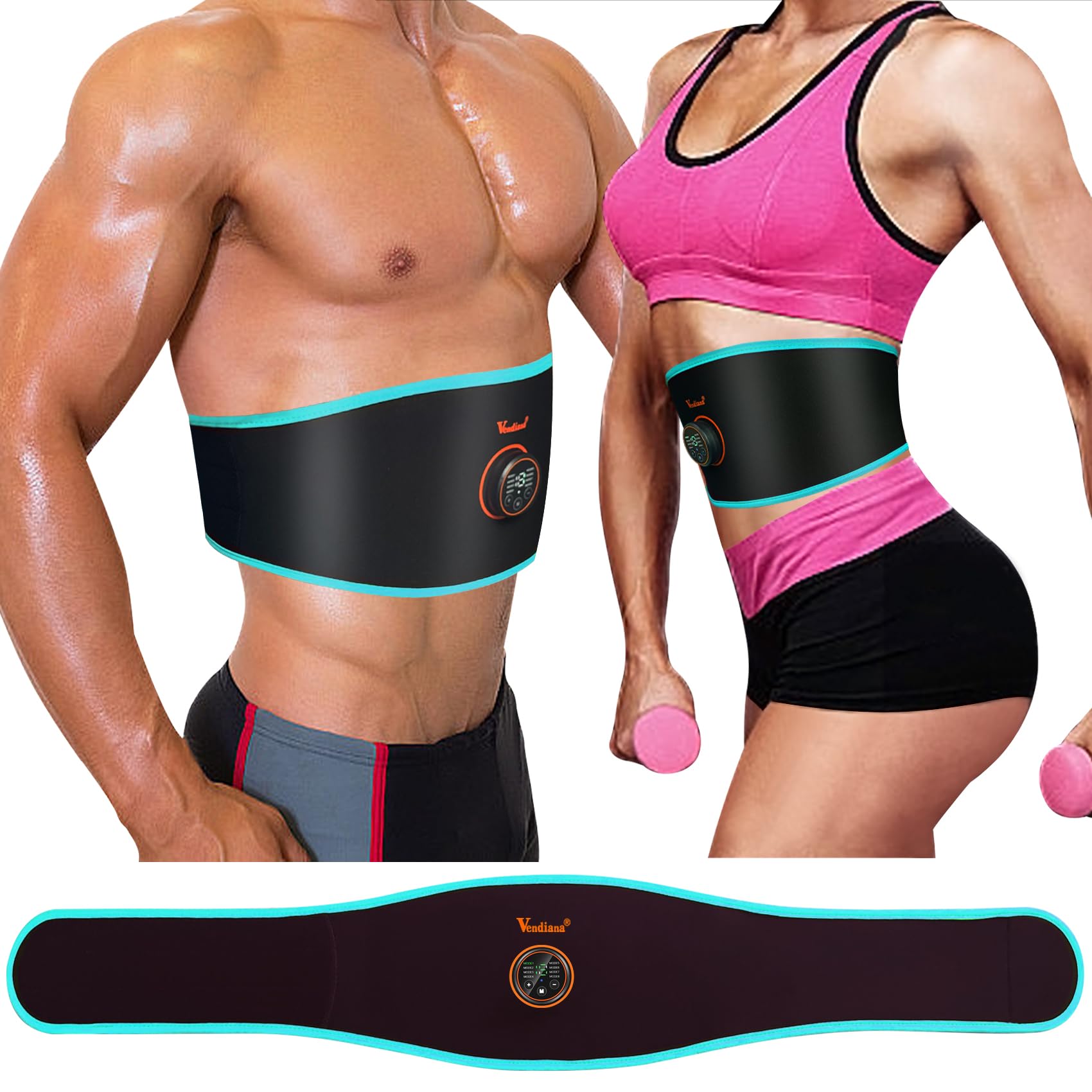 FDA Cleared ABS Stimulator - EMS Electronic Muscle Toner for Abdominal Training | Relieve Muscle Fatigue & Improve Core Strength | Home Gym & Physical Therapy Use