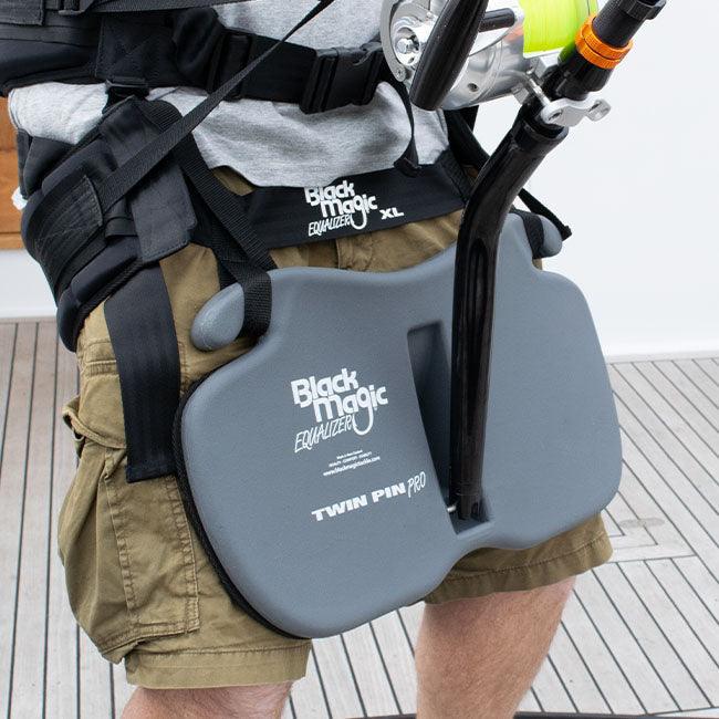 Black Magic Tackle Twin Pin Pro Equalizer Harness and Gimbal Set - Premium Fishing Gear for Saltwater & Freshwater Anglers - Perfect for Trolling, Big Game Fishing, and Offshore Adventures