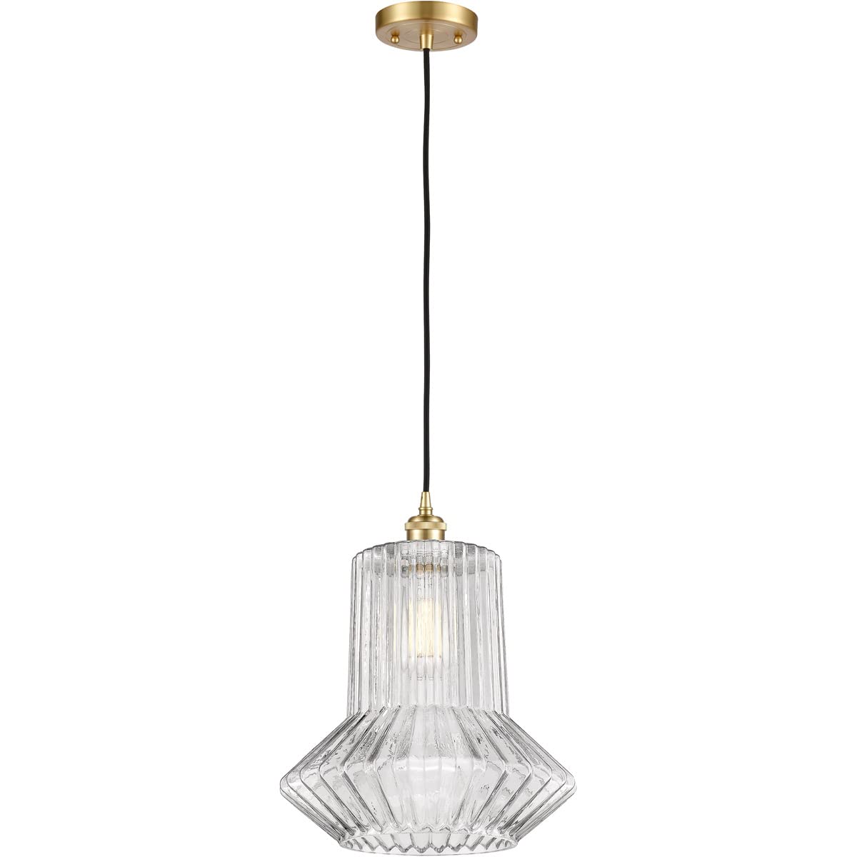 Springwater 1 Light LED Pendant Light Fixture - Modern Hanging Ceiling Lamp for Kitchen Island, Dining Room & Bedroom Decor