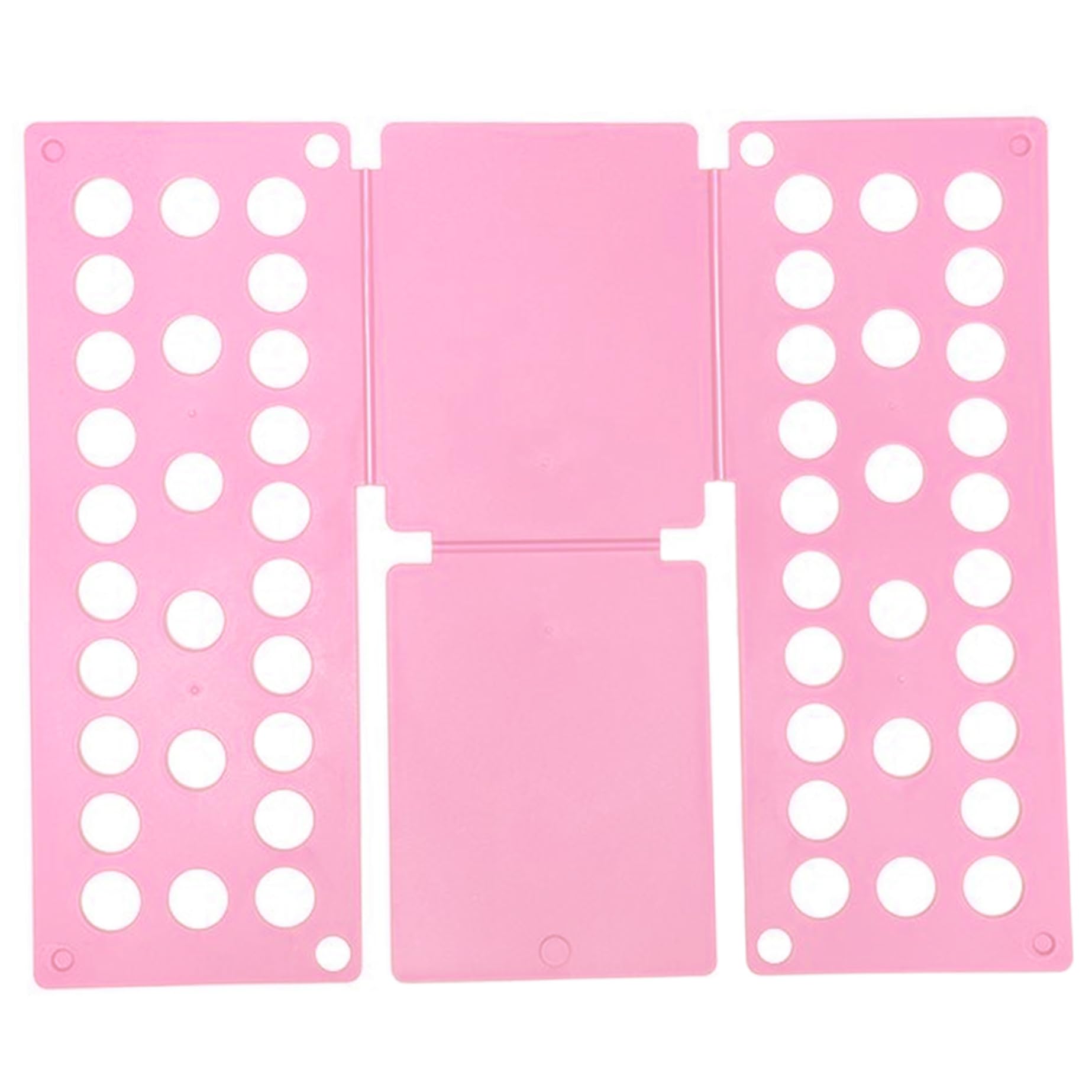 15.4x18.5 Inch Plastic Clothes Folding Board - Portable T-Shirt Folder for Kids & Adults - Space Saving Laundry Organizer for Closet, Drawer & Travel Packing